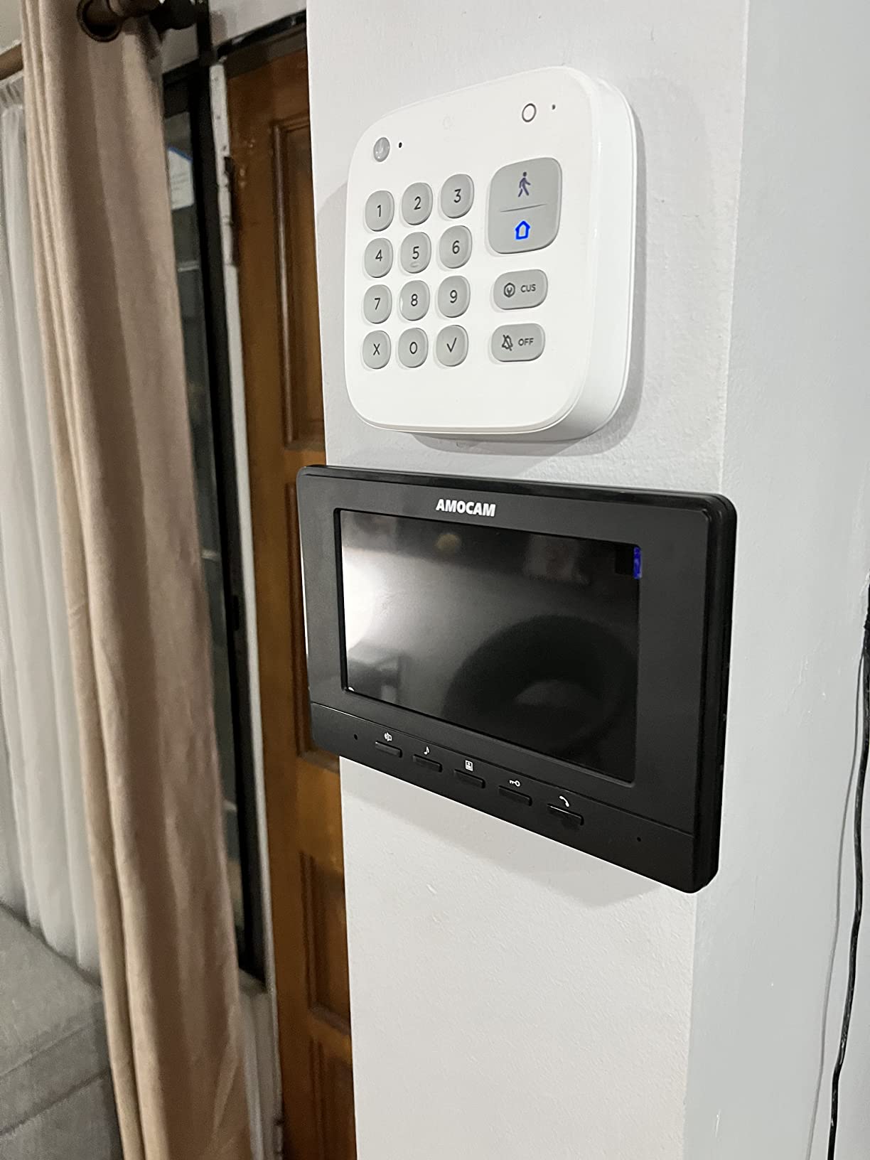 Wired Video Intercom System, 7 Inch Video Doorbell Door Camera Kit | Dual-way Intercom, Door Monitoring, HD Camera with Monitor Unlock, Night Vision, Waterproof for Villa Home Office Apartment customer photo 1
