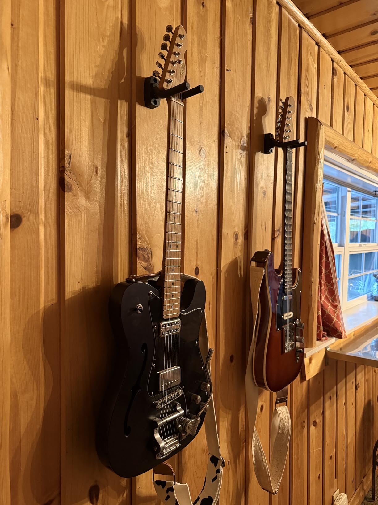 6 Pcs Guitar Hangers Keep Hook Holder Wall Mount for All Size Guitars, Bass, Mandolin, Banjo customer photo 1