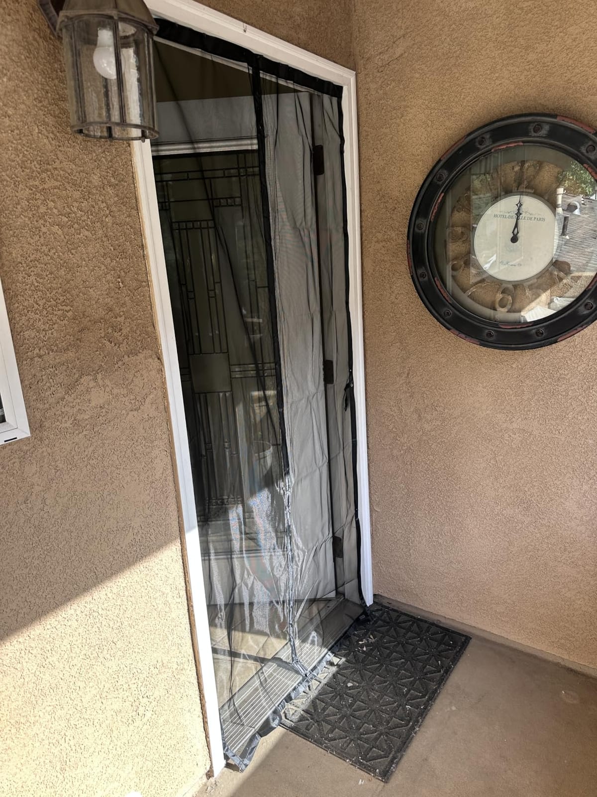 AUGO Magnetic Screen Door - Self Sealing, Heavy Duty, Hands Free Mesh Partition Keeps Bugs Out - Pet and Kid Friendly - Patent Pending Keep Open Feature - 38 Inch x 83 Inch customer photo 1