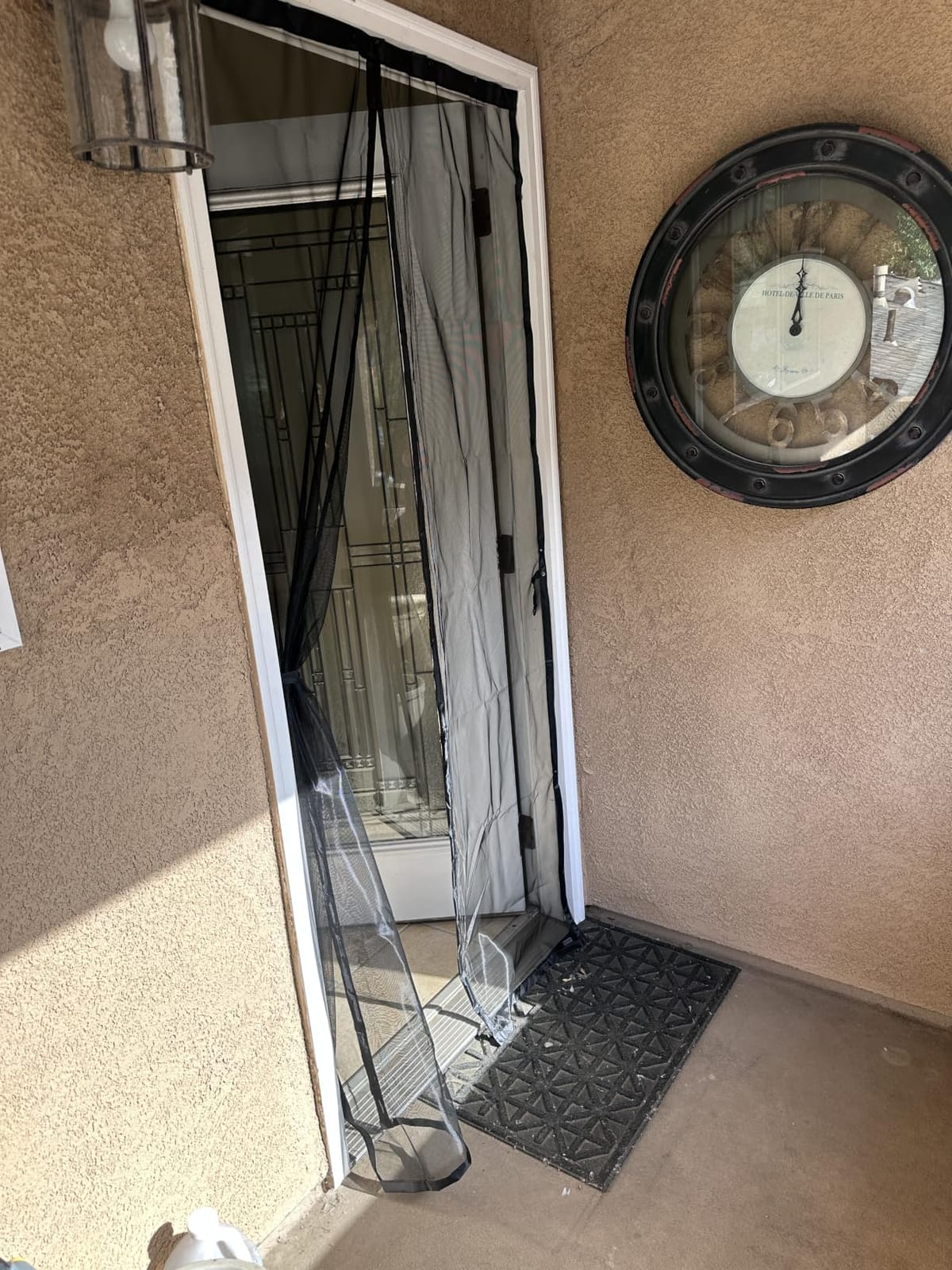 AUGO Magnetic Screen Door - Self Sealing, Heavy Duty, Hands Free Mesh Partition Keeps Bugs Out - Pet and Kid Friendly - Patent Pending Keep Open Feature - 38 Inch x 83 Inch customer photo 2
