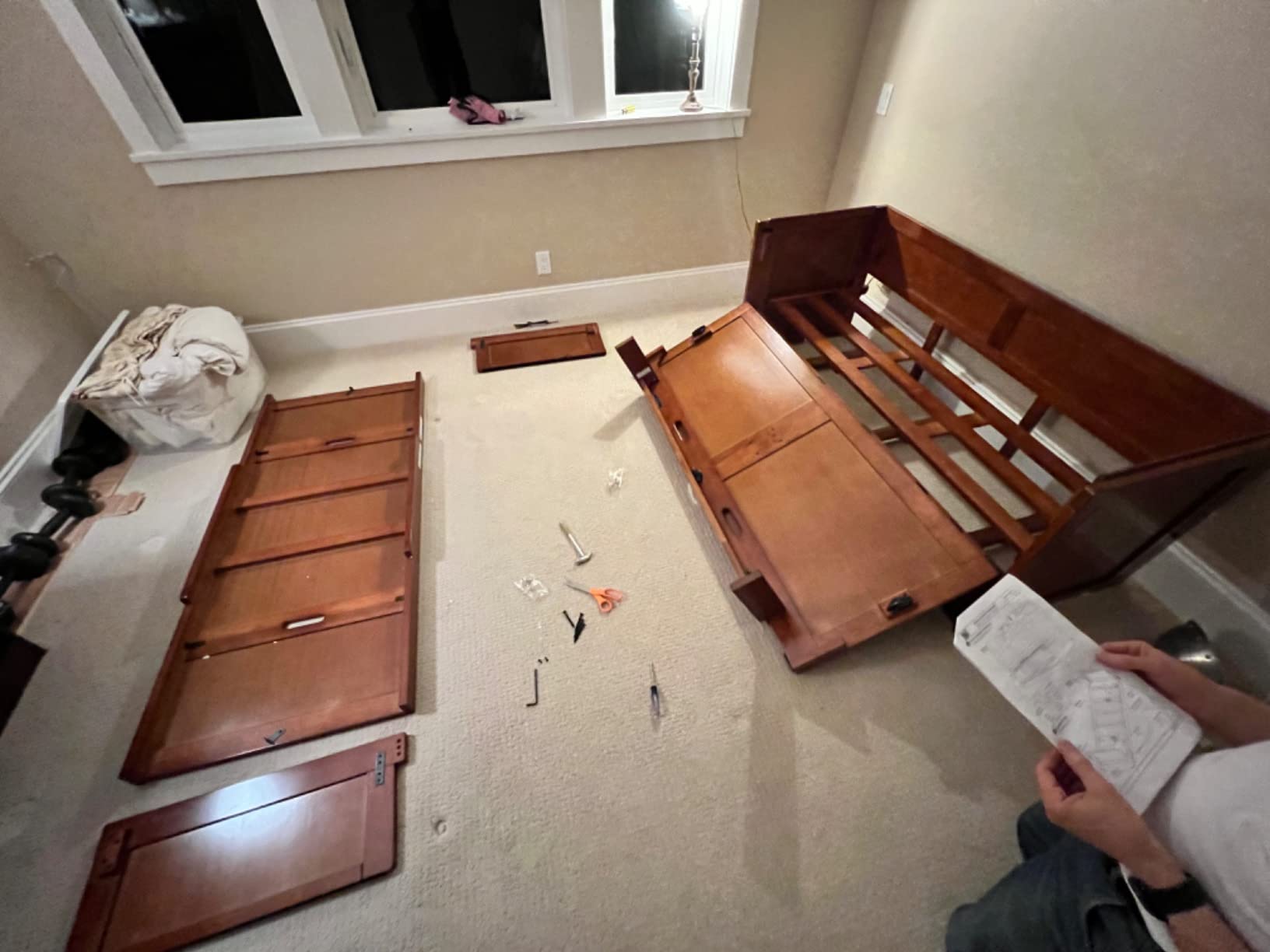 NIGHT & DAY Furniture Murphy Cube Cabinet Bed (Cherry) customer photo 1