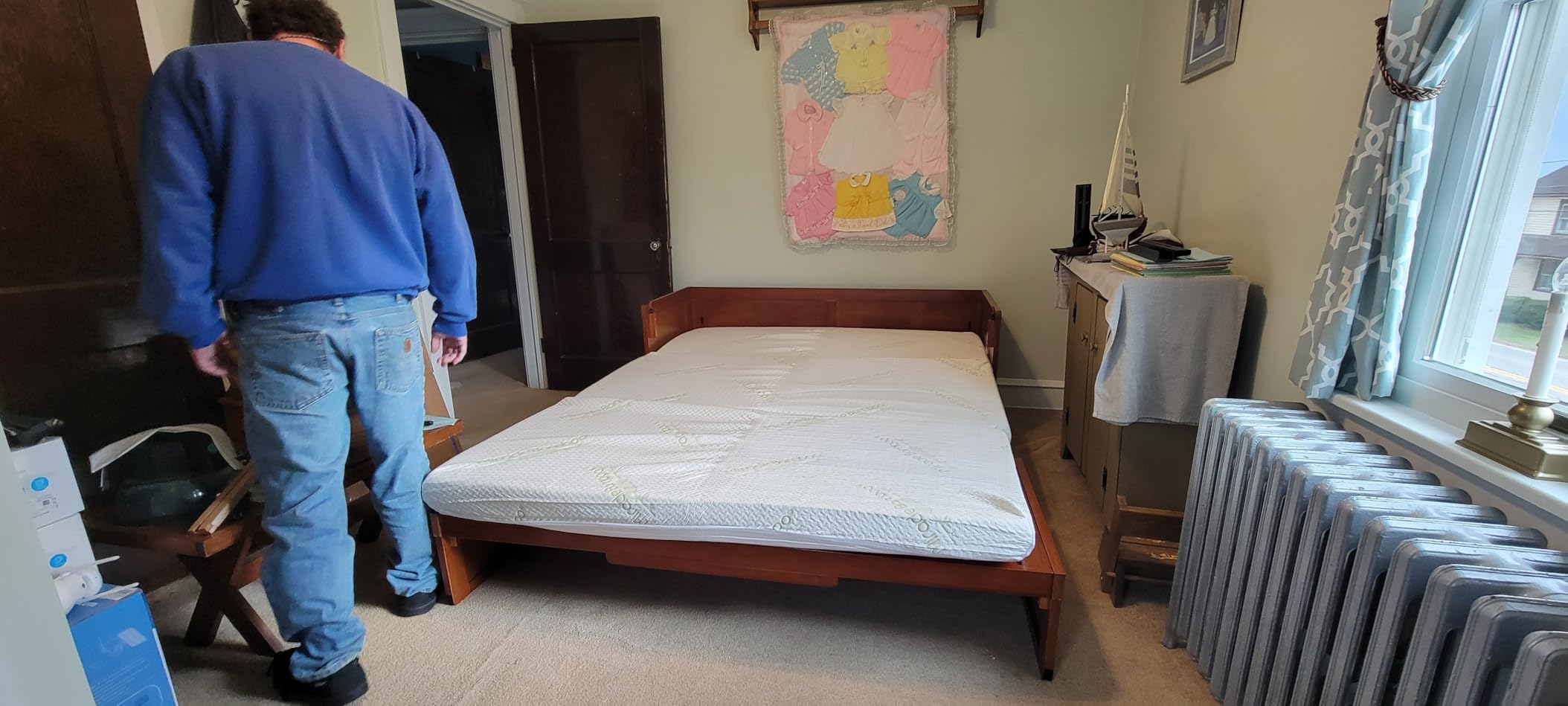 NIGHT & DAY Furniture Murphy Cube Cabinet Bed (Cherry) customer photo 2