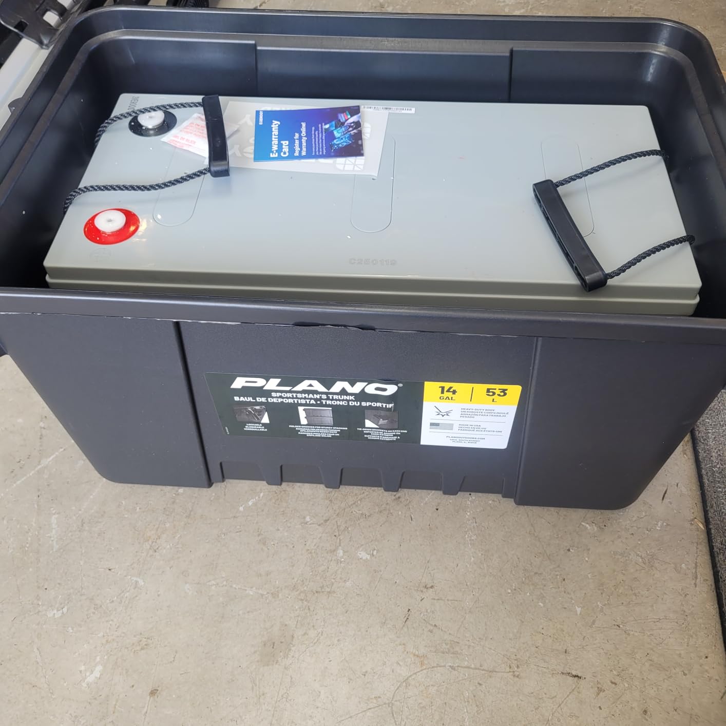 Renogy 12 Volt 200Ah Deep Cycle AGM Battery, Lead Acid Solar Battery | 3% Self-Discharge Rate, 2000A Max Discharge Current, Safe for RV, Camper, Cabin, Home Apliances, Marine and Off-Grid System customer photo 1