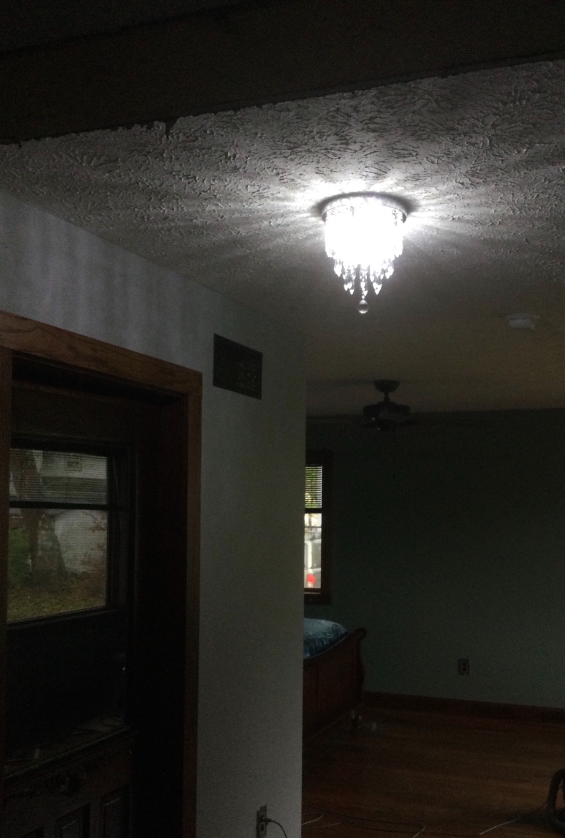 lifeholder Mini Chandelier, Crystal Chandelier Lighting, 2 Lights, Flush Mount Ceiling Light, H10.4'' x W8.66'' Modern Chandelier Lighting Fixture for Bedroom, Hallway, Bar, Kitchen, Bathroom customer photo 1