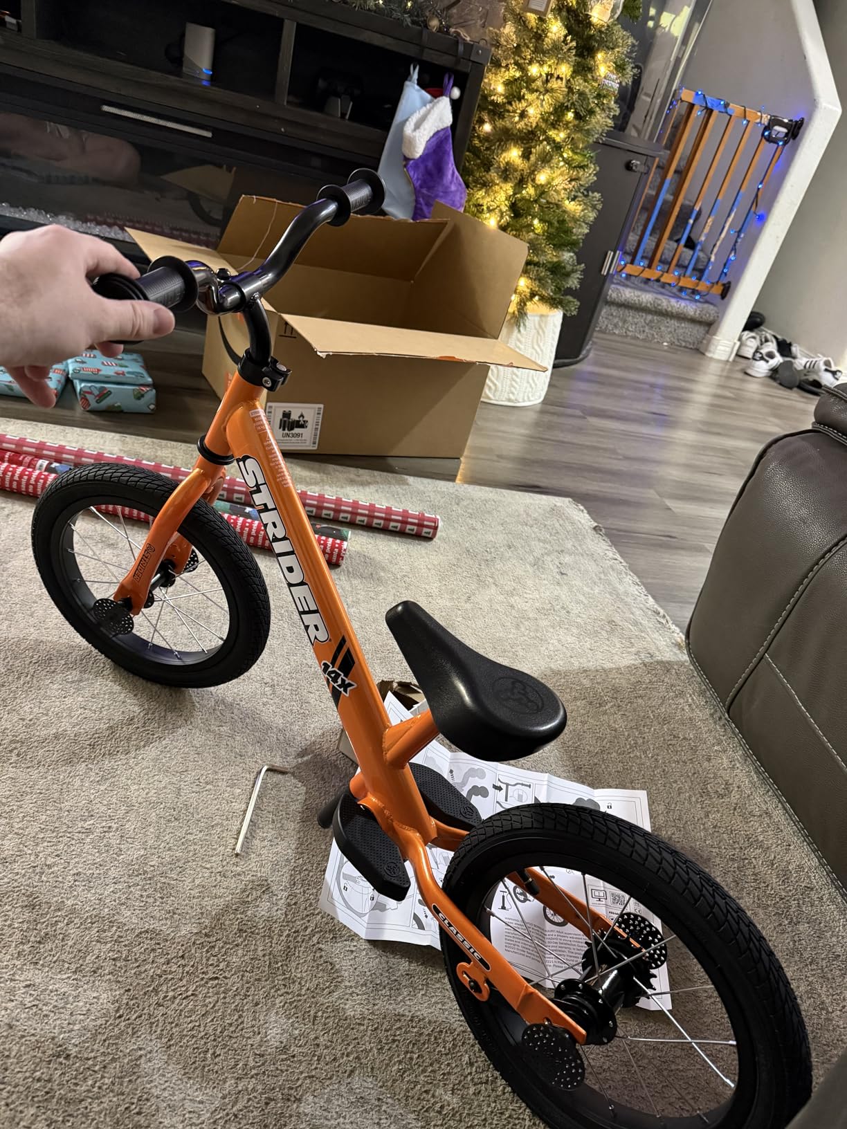 Strider 14x Classic Balance Bike for Kids Ages 3-6 Years, Awesome Blue | No Pedals, Balance Bike with Adjustable Seat and Handlebars, Lightweight Steel Frame, Can Convert into Pedal Bike customer photo 2