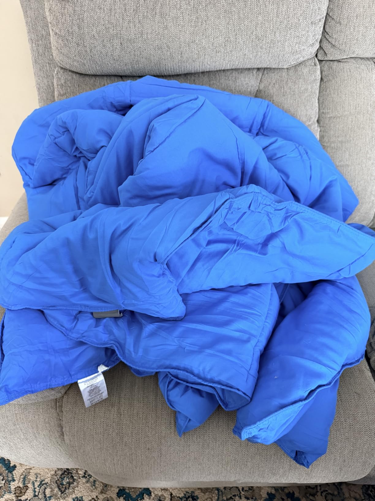 Bare Home Queen Comforter Set - 1800 Ultra Soft (Queen, Dark Blue) | All-Season, Breathable, Hypoallergenic, Premium 1800, Warm, Cozy customer photo 1