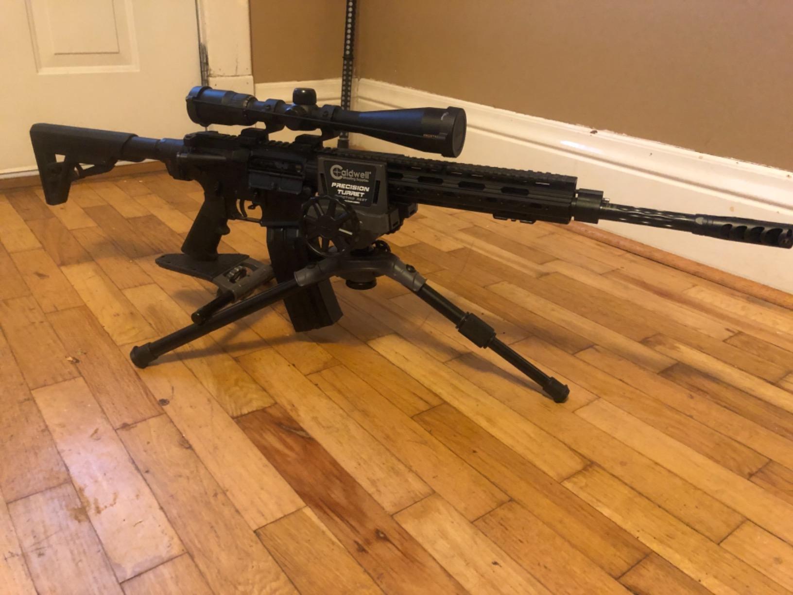 Caldwell Precision Turret Gun Clamp Shooting Rest | Adjustable Leg & Front Rest, Tilting & Panning, Micro-Precision Pistol Grip customer photo 1