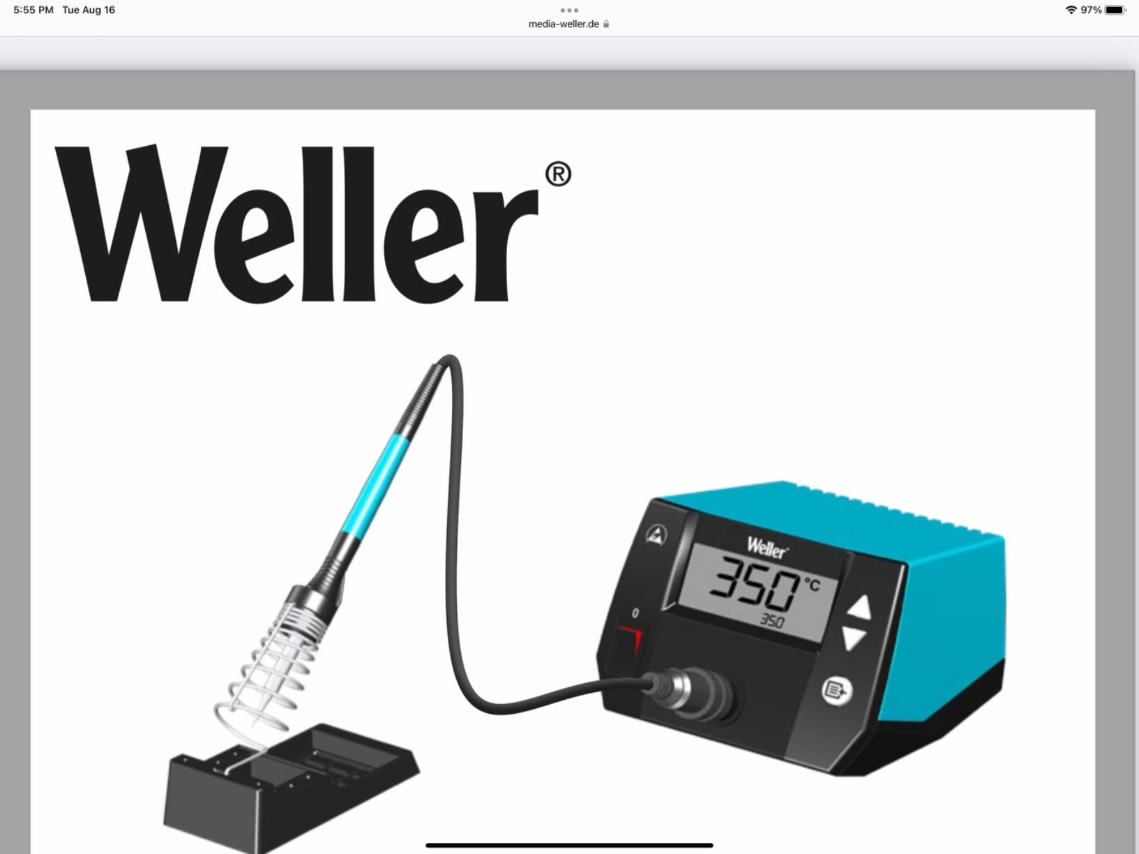 Weller 70 Watt Digital Soldering Station | WE1010NA customer photo 2