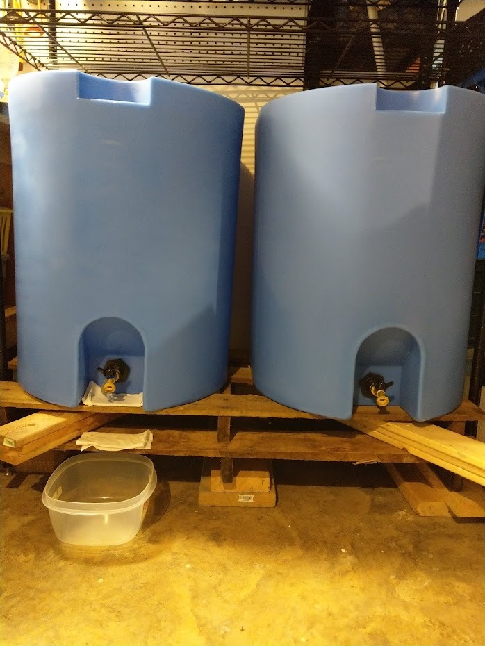WaterPrepared 55 Gallon Unique Stackable Utility Water Tank, Blue | Emergency Water Storage Tank with Large Cap and Spigot for Easy Filling, Fits Through Standard Doorway customer photo 1