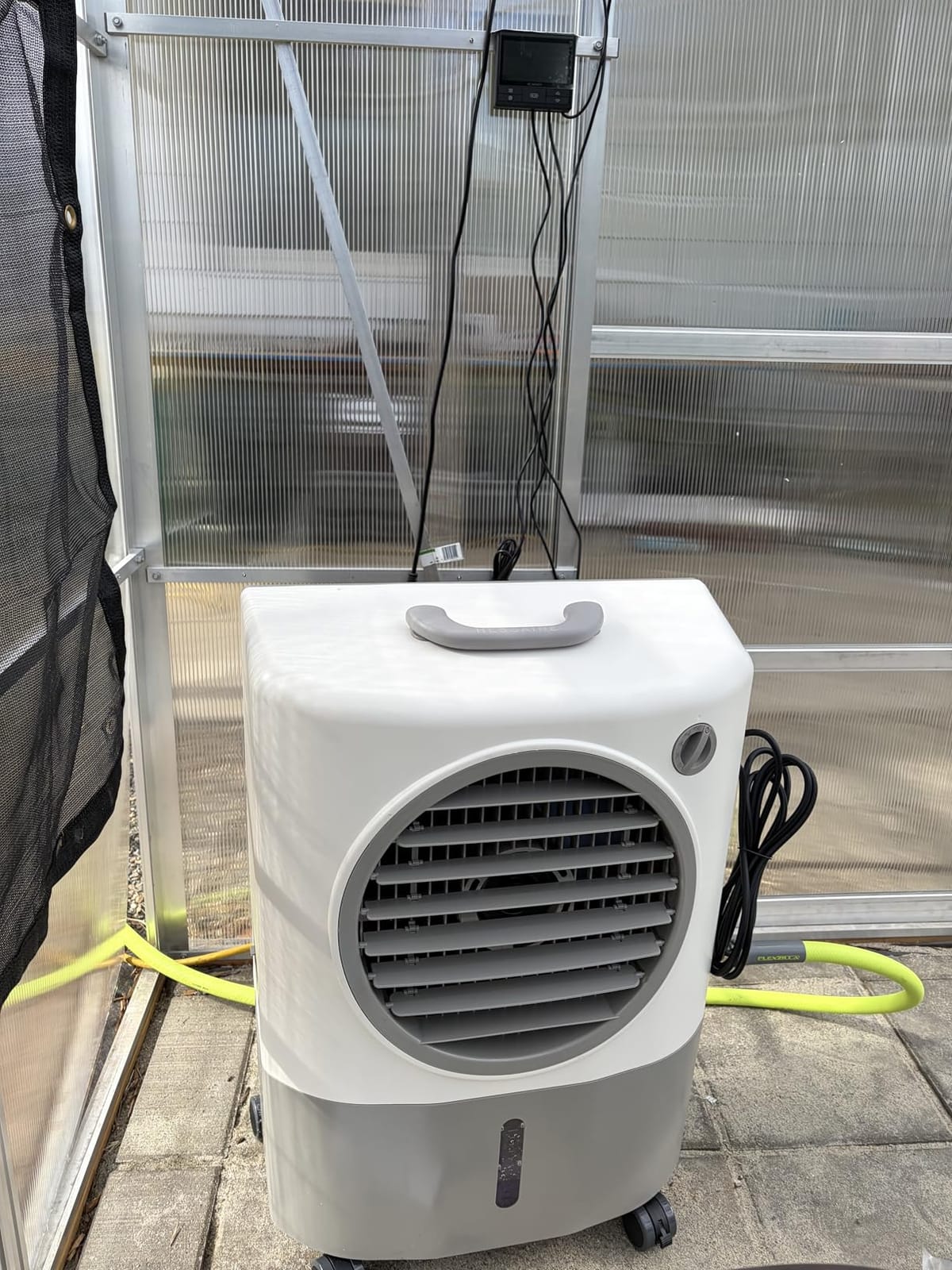 Hessaire MC18M Portable Swamp Cooler - 1300 CFM Evaporative Air Cooler with 2-Speed Fan, 53.4 dB - 500 sq. ft. Coverage customer photo 2