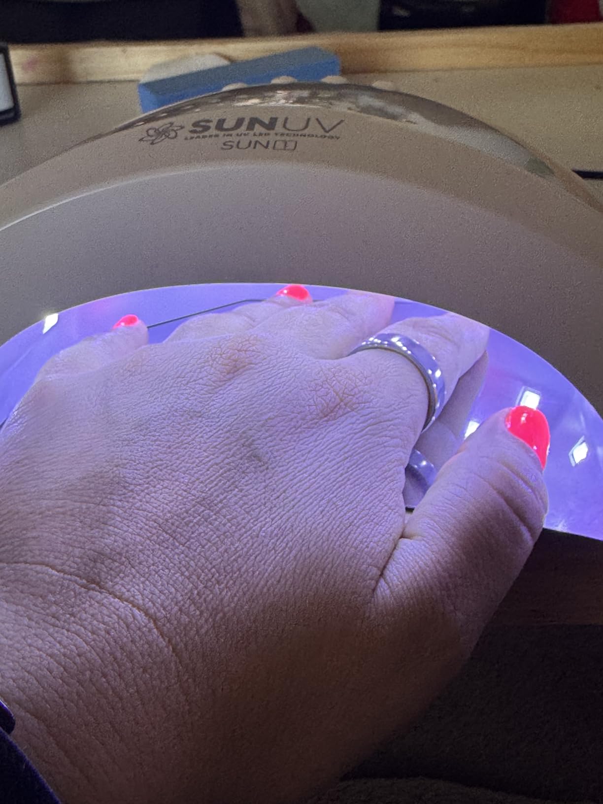 SUNUV UV LED Nail Lamp, Gel Light for Nail Polish UV Dryer SUNONE White | Professional Fast Curing Lamp for All Gel Polishes, 3 Timers, Auto Sensor, Removable Base, Home DIY Salon Tool, Ideal Gift customer photo 2