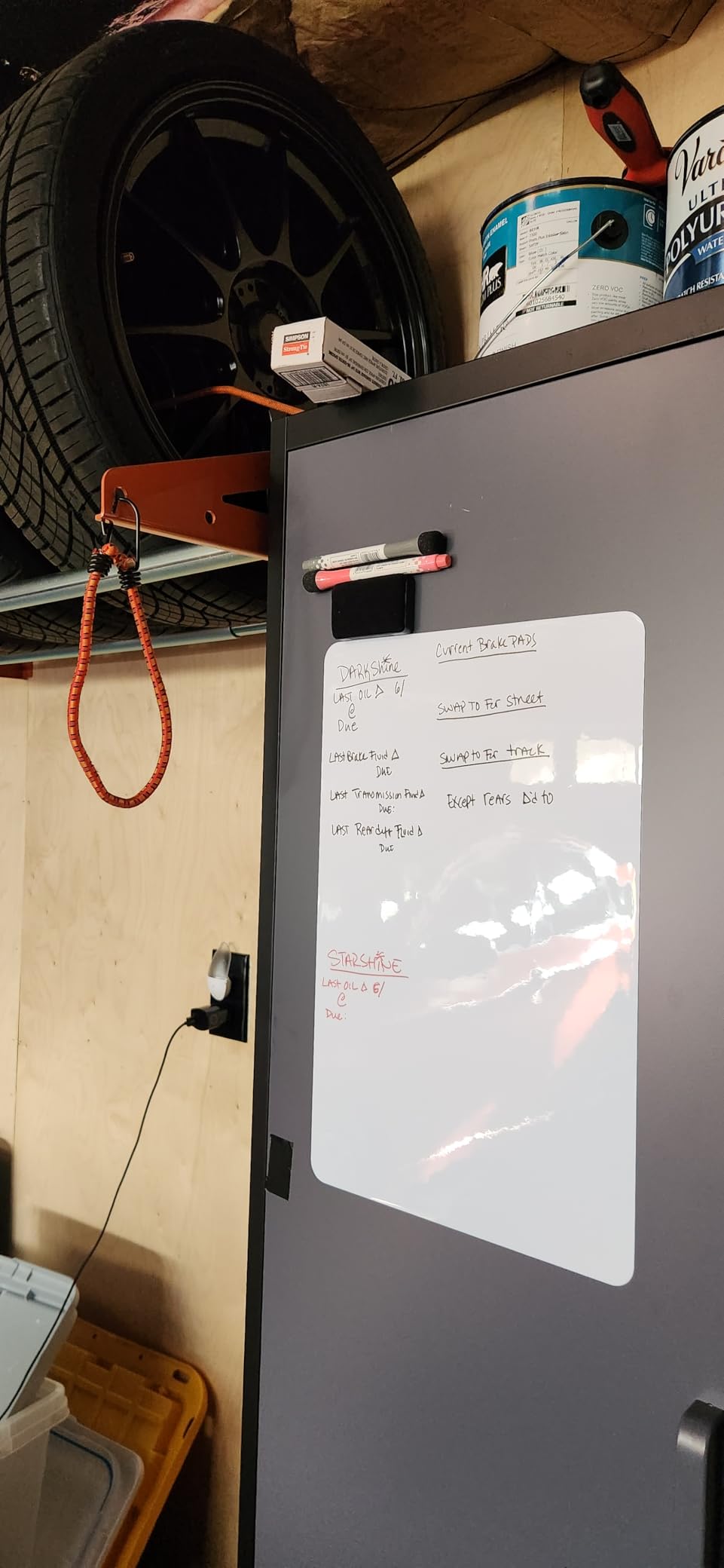 Magnetic Dry Erase Board Fridge White Board Sheet 20x13 inch, Flexible Large Refrigerator Magnets Whiteboard Planner for Home Kitchen, 2 Markers and Eraser customer photo 2