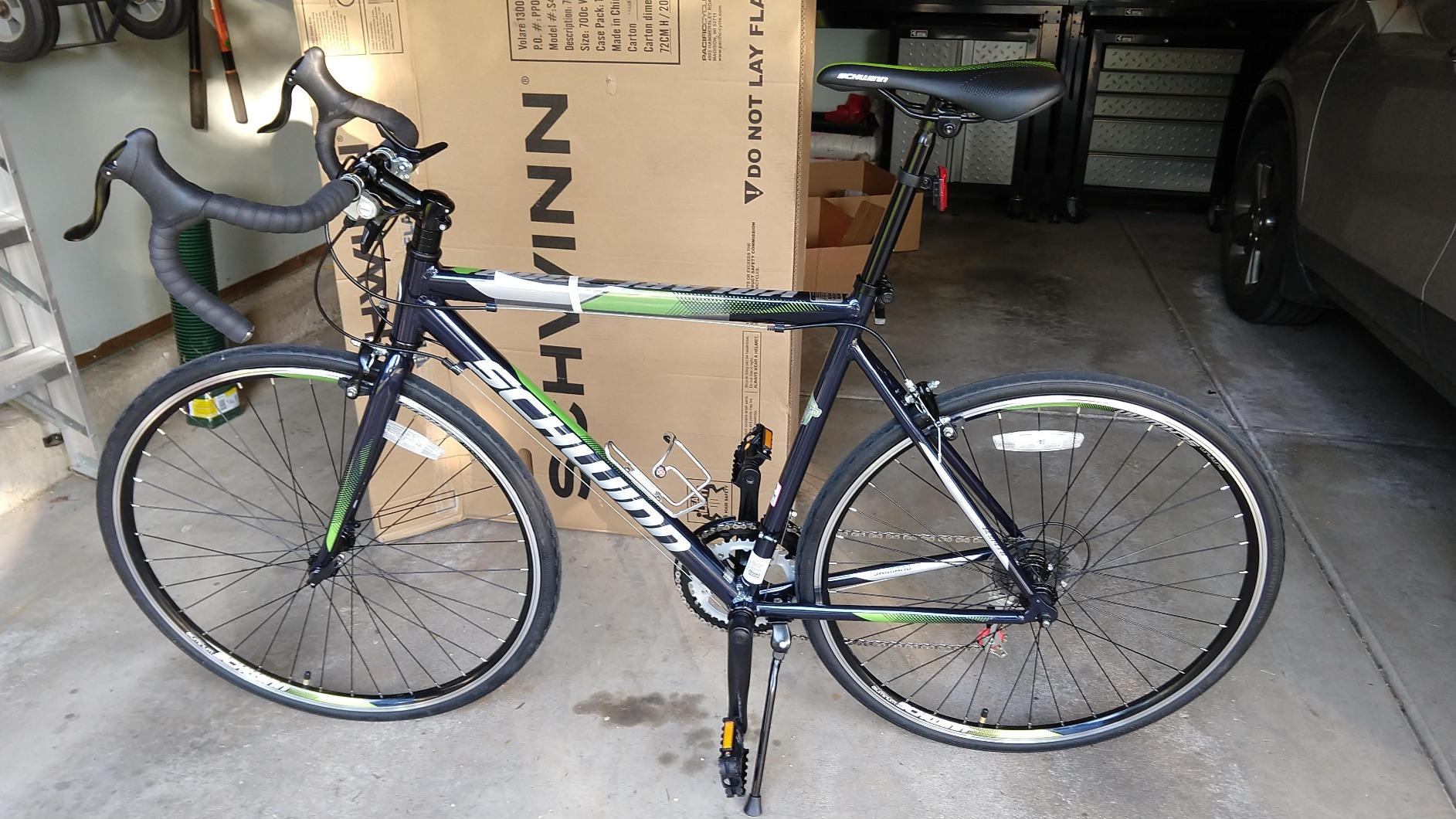 Schwinn Volare 1300 Road Bike, 700c Mens and Womens Bike, 14-Speed Drop Bar Road Bicycle, Aluminum Frame, Sport Tires, Fitness Seat, Alloy Caliper Brakes, Adult Bicycle customer photo 2