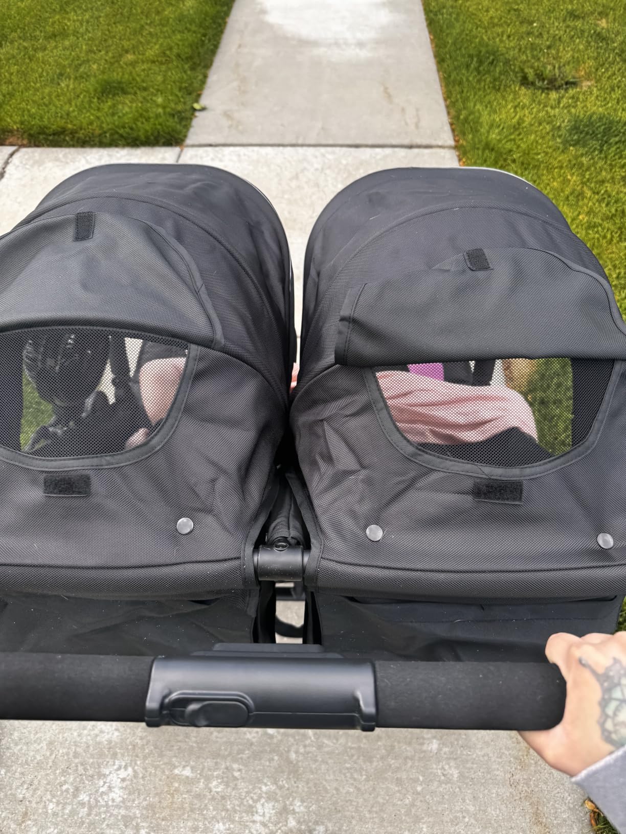 Jeep Destination Ultralight Side x Side Double Stroller, Midnight customer photo 1