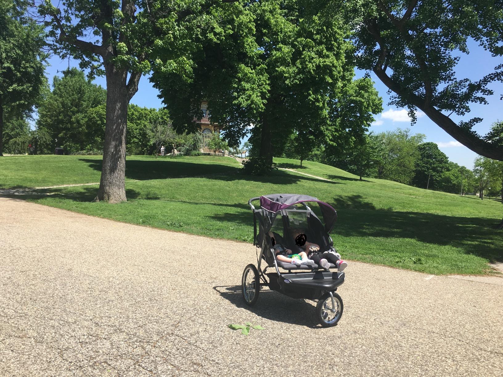 Baby Trend Expedition Double Jogger Stroller, Griffin customer photo 2
