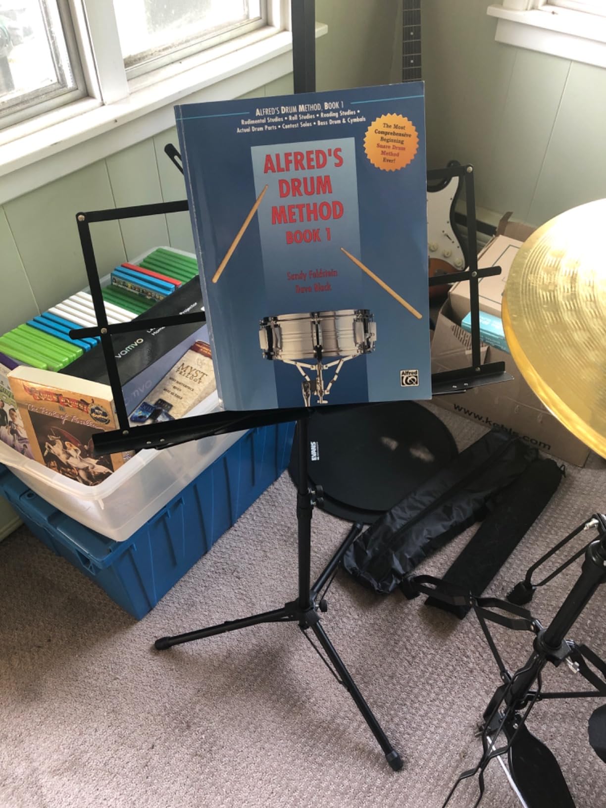 K KASONIC Music Stand, 2 in 1 Folding Sheet Music & Book Stand With Bag customer photo 1