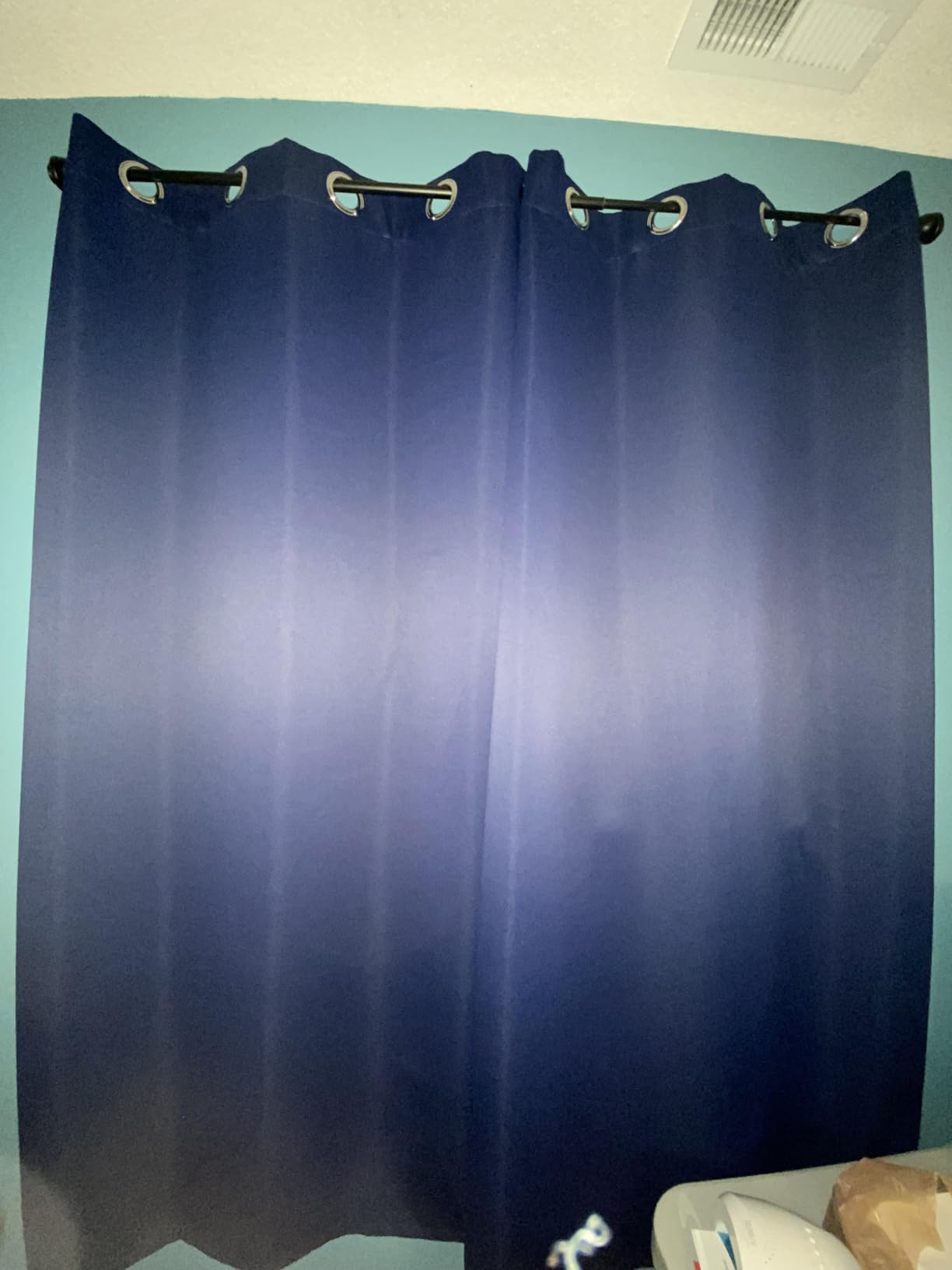 BGment Navy Blue Blackout Curtains for Bedroom 63 Inch Long - 2 Panels | Grommet Top, Black Out, Room Darkening, Sunblock, Thermal Insulated, Window Drapes for Kids Boys Room, 42x63 Inch customer photo 1