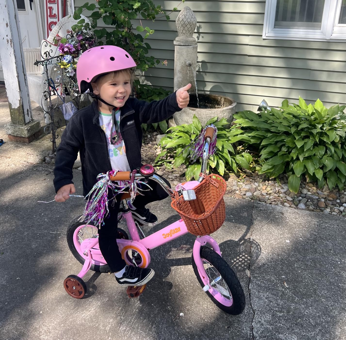 JOYSTAR 12-16 Inch Vintage Kids Bike Ages 2-7Y, Training Wheels/Basket | Toddler Bike for Girls, 12/14/16 Inch Sizes for Ages 2-7, Birthday Gift, Multiple colors customer photo 1