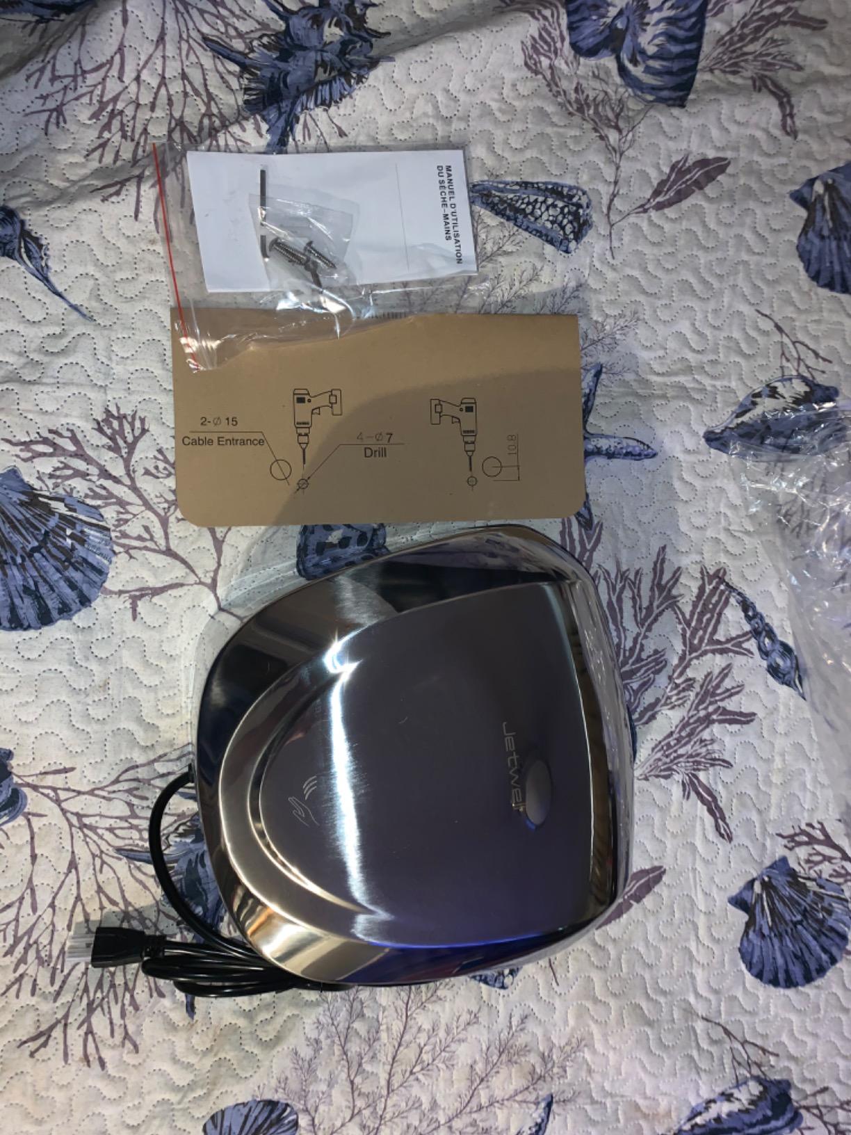 JETWELL 2 Pack UL Certified Commercial Hand Dryer with HEPA Filter JW2902 | 7S High-Speed Drying, Smart Temperature Control, Easy Plug-in or Hardwired, Durable Stainless Steel Housing, AC 110-130V customer photo 1