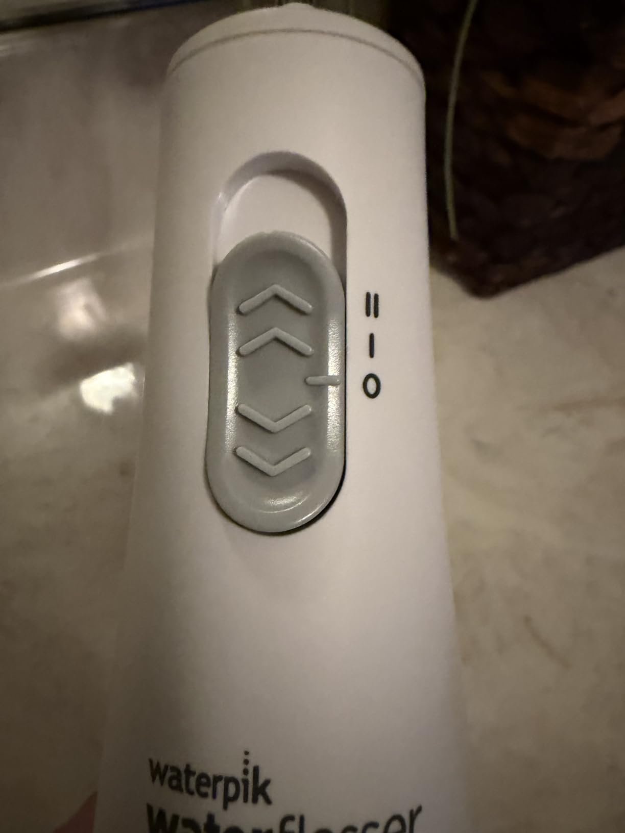 Waterpik Cordless Express Portable Water Flosser, 3 AA Batteries, White | 2 Settings, 2 Tips, for Daily Gum Health & Cleaning Teeth, Travel, Shower Use, ADA Accepted, WF-02 customer photo 2