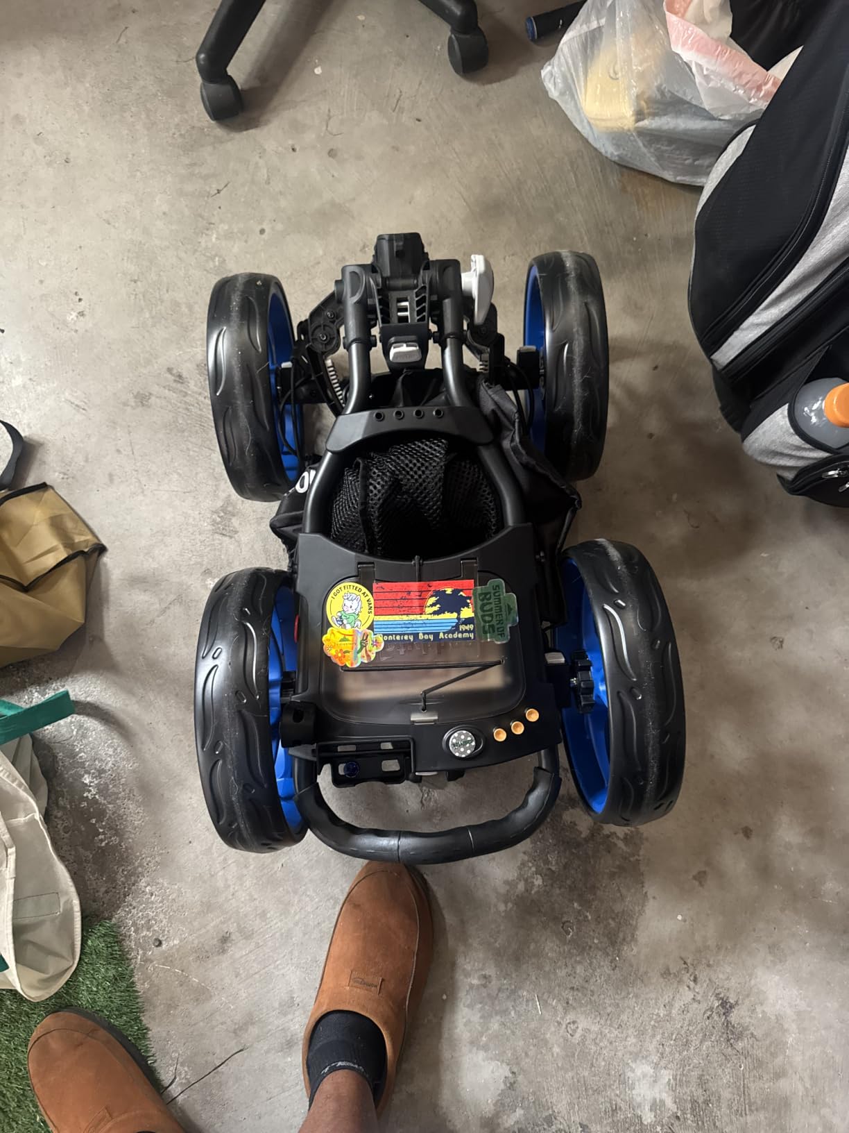 CaddyTek 4 Wheel Golf Push Cart - Caddycruiser One Version 8 1-Click Folding Trolley customer photo 2