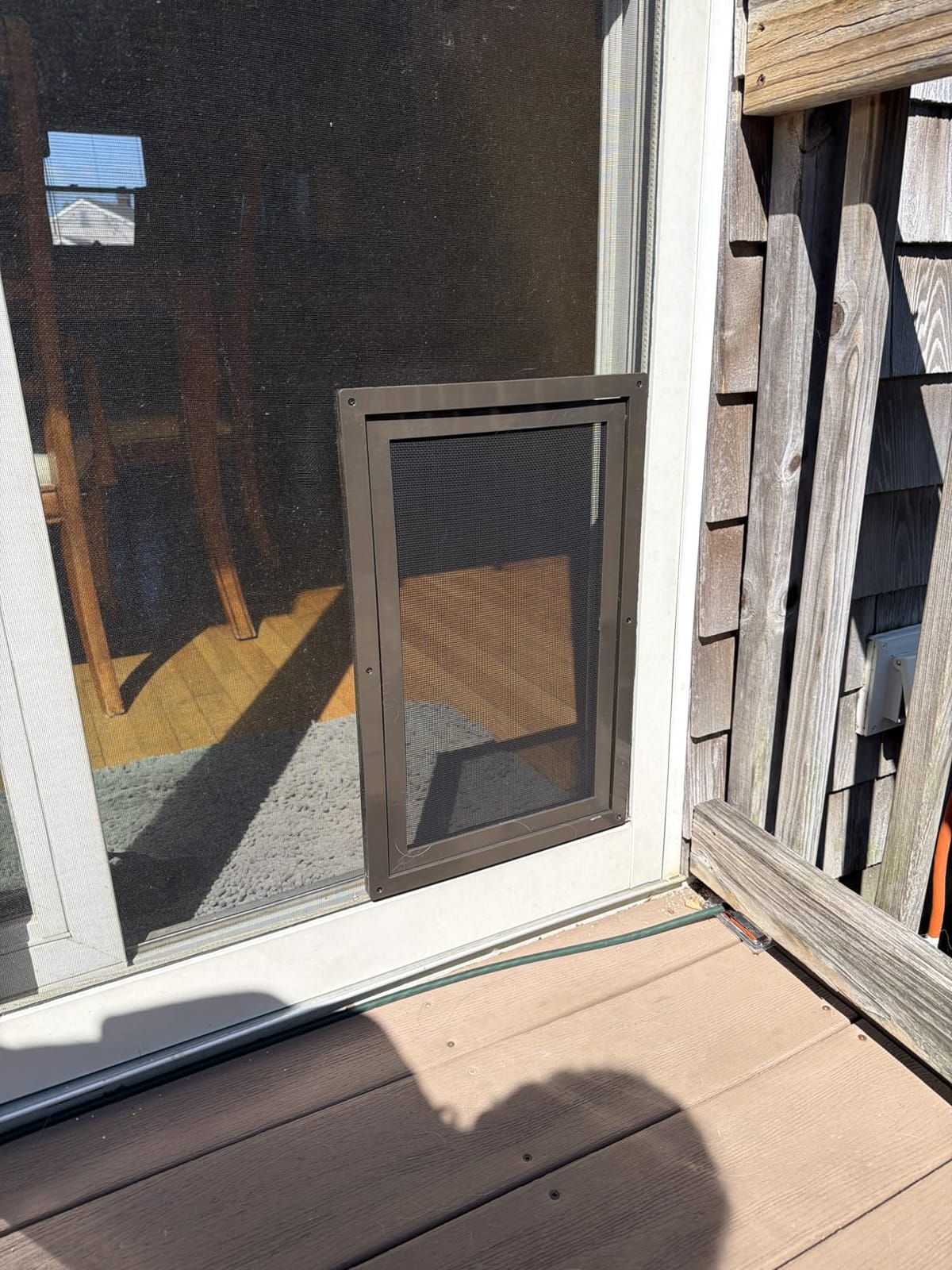 PetSafe Screen Door for Dogs & Cats, Up to 100 lb, Large | For Screen Doors or Porch Screens, Puncture-Resistant Mesh, Sliding Wind-Lock, Quick DIY Snap-in Install customer photo 2
