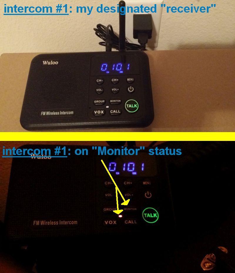 Wuloo Intercoms Wireless for Home 1 Mile Range 22 Channel 100 Digital Code Display Screen, Wireless Intercom System for Home House Business Office, Room to Room Intercom Communication (3 Stations, Black) customer photo 2