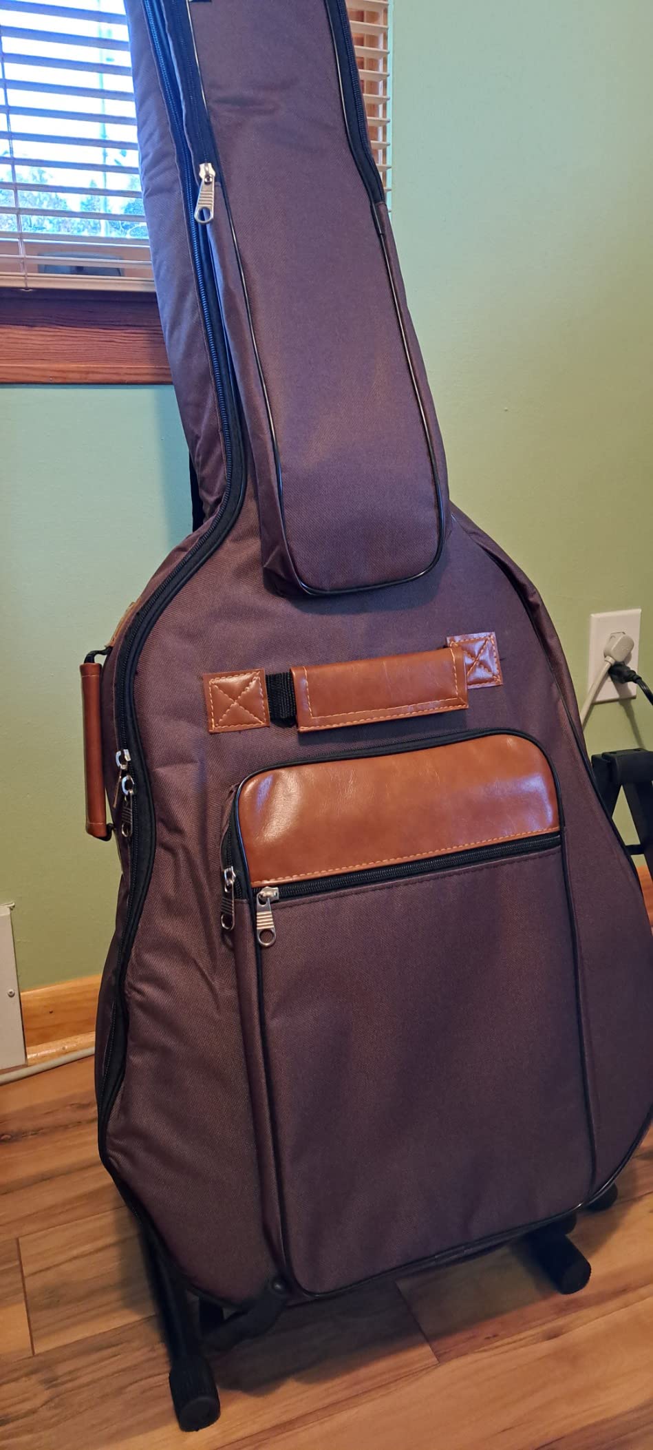 CAHAYA Guitar Bag 40 41 42 In 6 Pockets Guitar Case Water Resistent Oxford Cloth 0.5 In Extra Thick Sponge Padded for Acoustic Classical Guitar with Anti-theft Pocket CY0150 customer photo 1