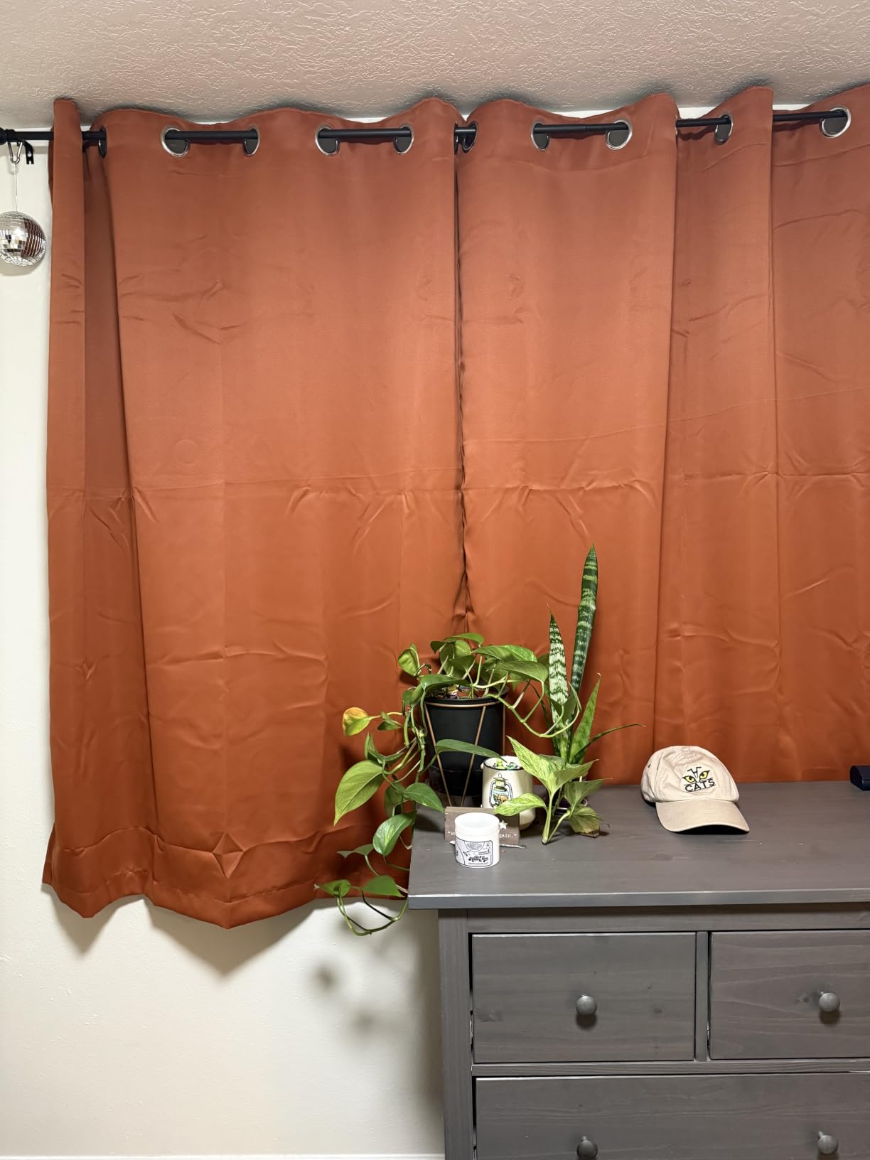Yakamok Grey 100% Blackout Curtain Panels 84 inches, 52