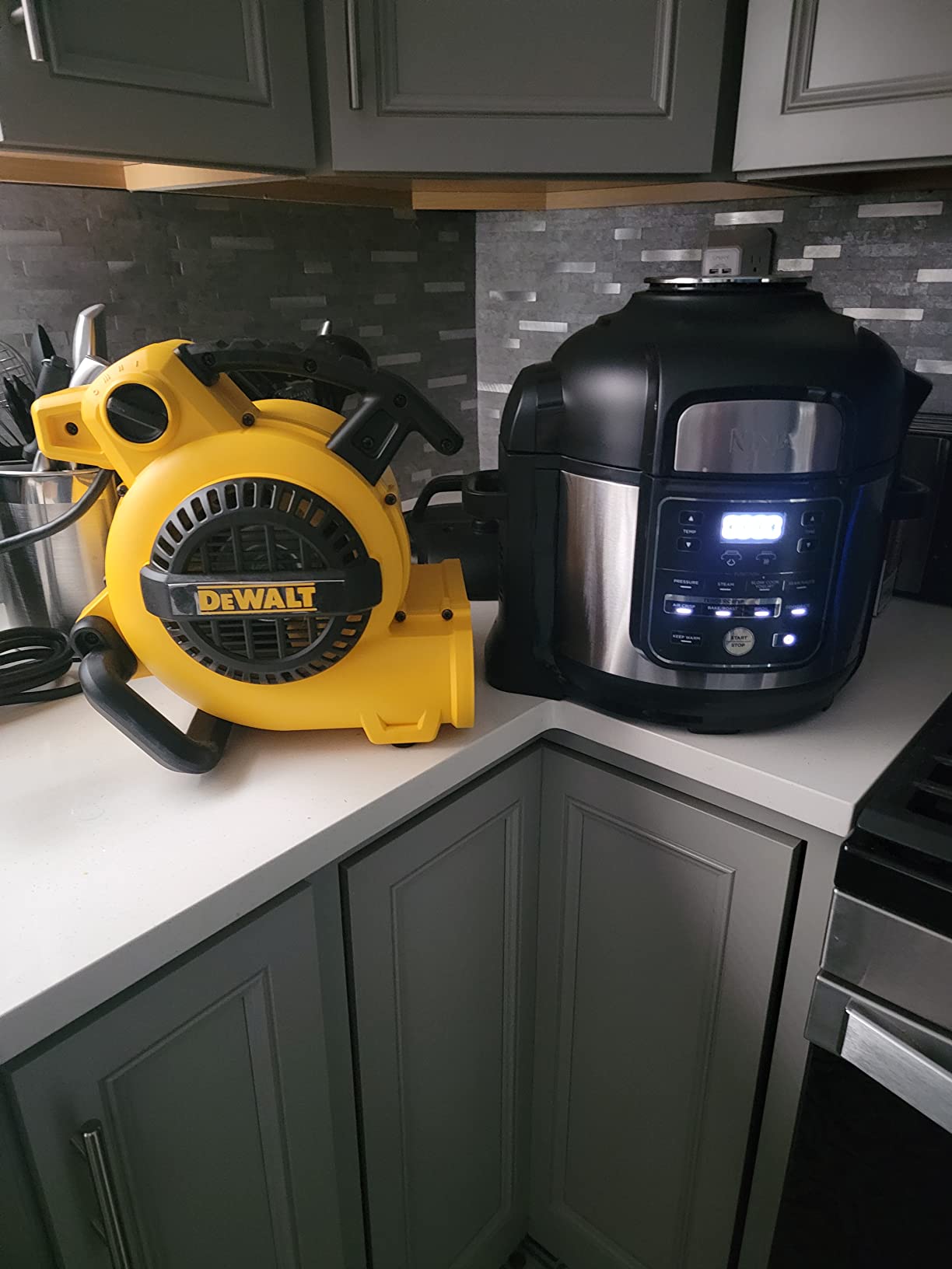 DEWALT Portable Air Mover, 276W 3 Speed Floor Fan, Utility Blower Fan | 1/5 HP 600 CFM Floor Dryer, 11 lbs Carpet Dryer, Floor Fan, for Janitorial, Home, Commercial Use, DXAM-2260 customer photo 2