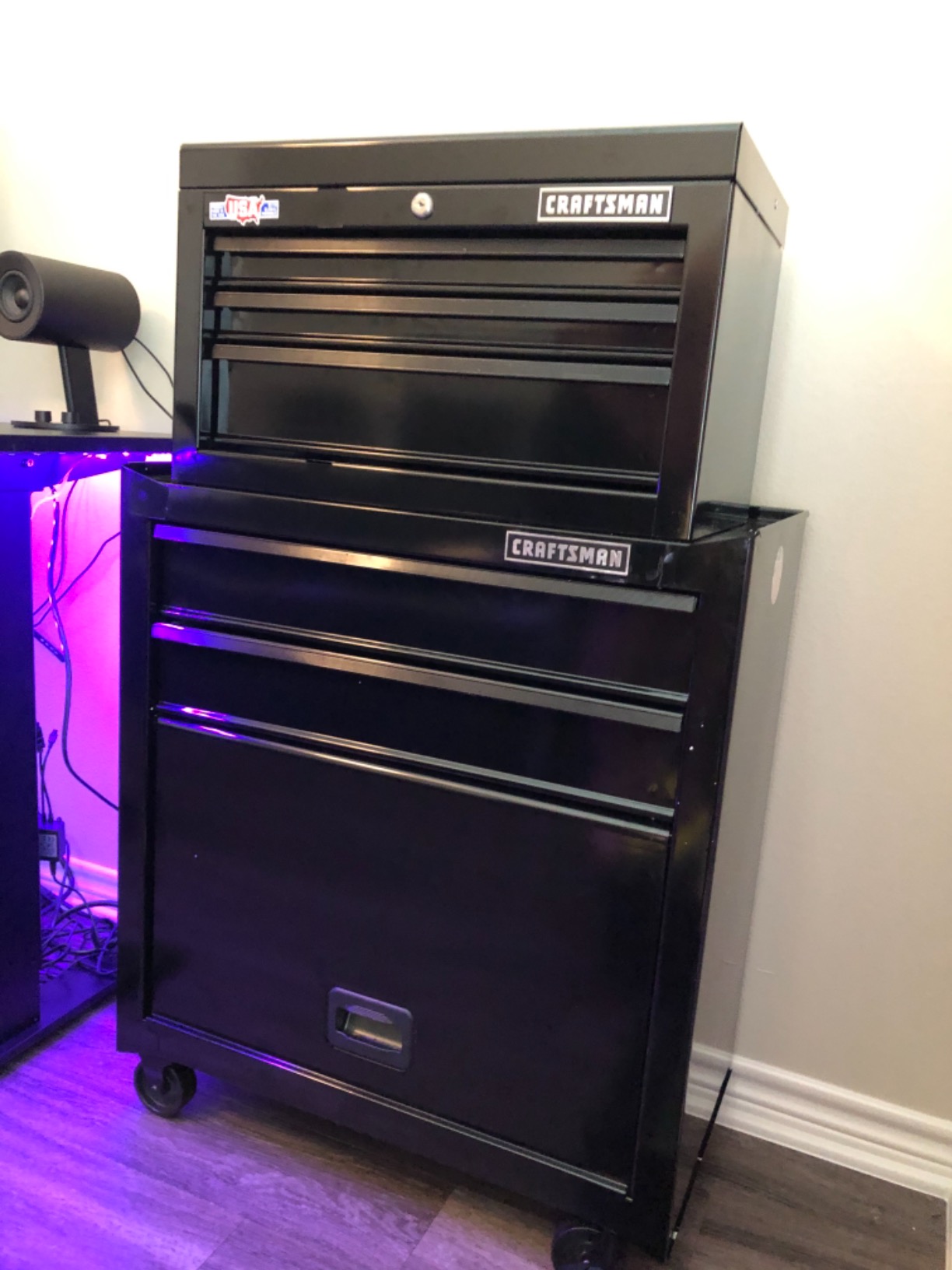 CRAFTSMAN Tool Chest Combo with Drawer Liner Roll, 26-Inch, Rolling, 5 Drawer, Black (CMST82763BK) customer photo 2