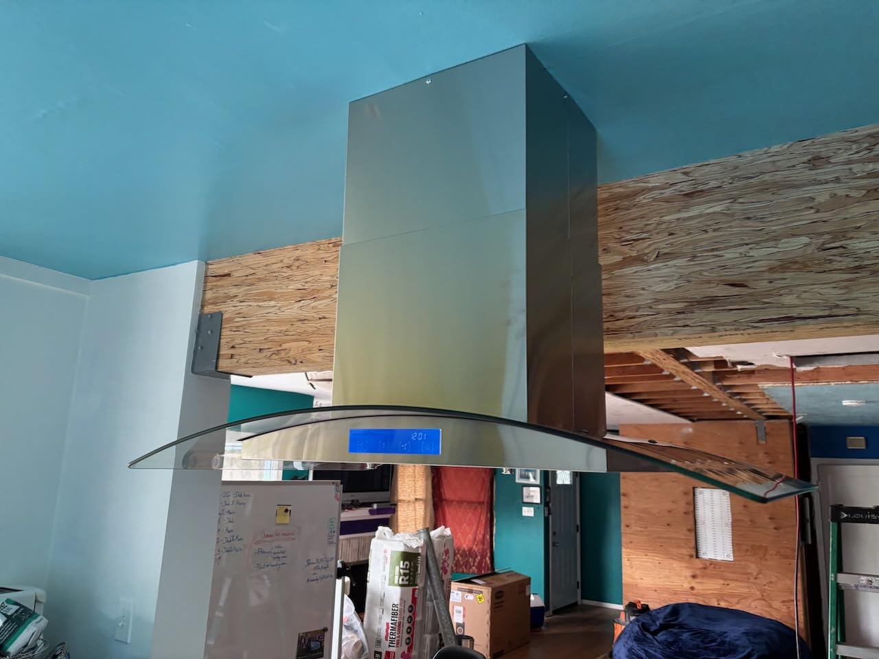 36 in. Lumin Coll 380 CFM Ducted Island Range Hood, LED, Stainless Steel | Cosmo COS-668ICS900 Soft Touch Controls, 3 Fan Speeds, Permanent Dishwasher-Safe Baffle Filters, Glass Visor customer photo 2
