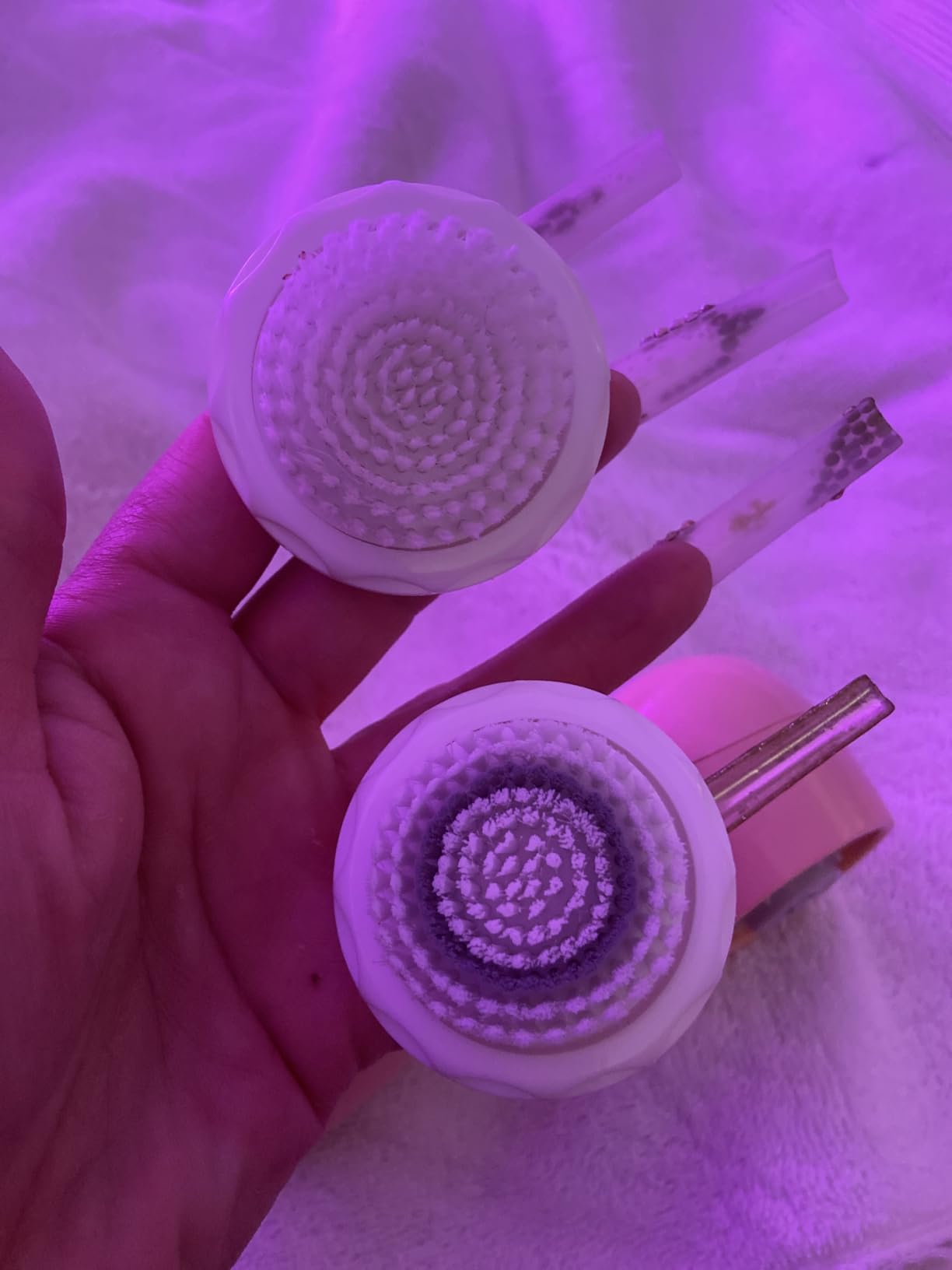 Spa Sciences NOVA - Sonic Cleansing Face Brush & Infusion System - Pink | Anti-Aging Facial Exfoliating Scrubber, Waterproof, and USB Rechargeable customer photo 2