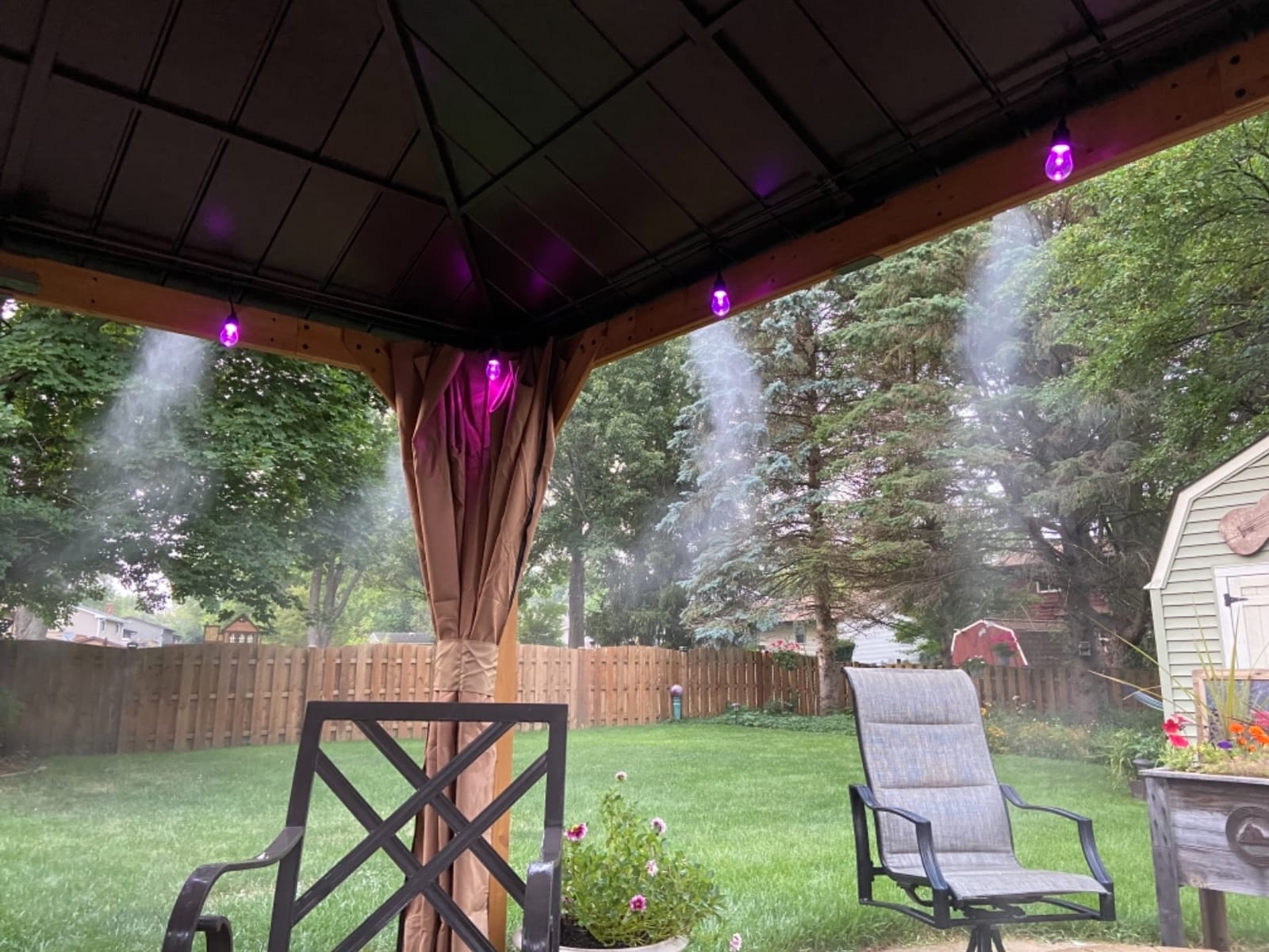 homenote Misting Cooling System 75FT(23M) Pre-Assembled Kit with 28 Brass Nozzles & 3/4