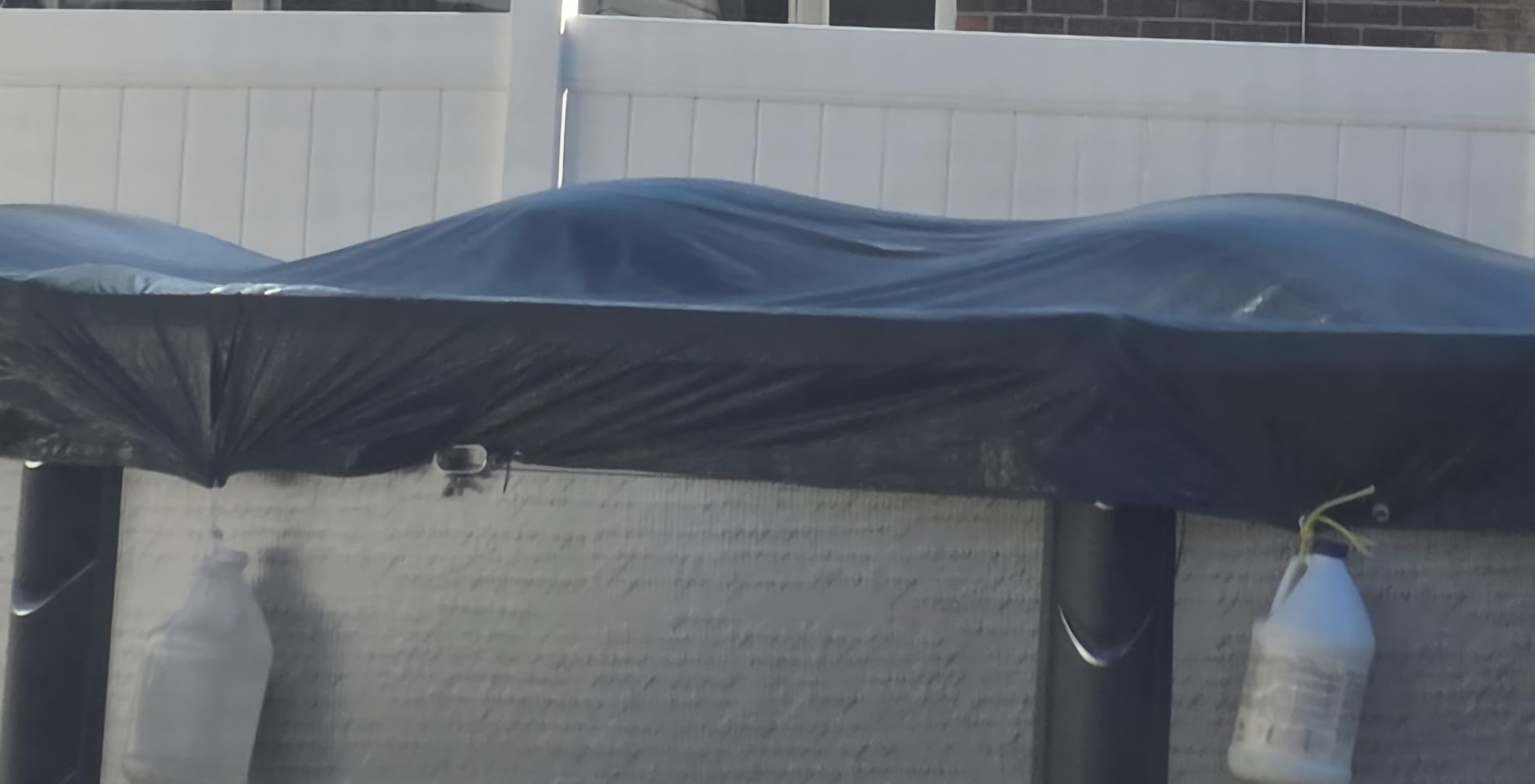 Winter Block 18' ft. Round Pool Winter Cover for Above Ground Pools - 8-Year Warranty, Cold and UV Resistant, Weatherproof and Durable, Winch & Cable Included customer photo 1