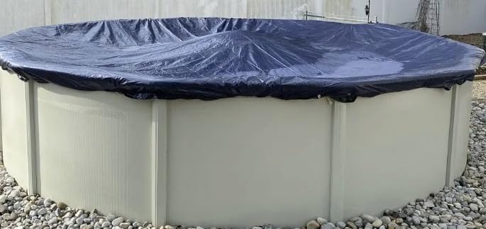 Winter Block 18' ft. Round Pool Winter Cover for Above Ground Pools - 8-Year Warranty, Cold and UV Resistant, Weatherproof and Durable, Winch & Cable Included customer photo 2