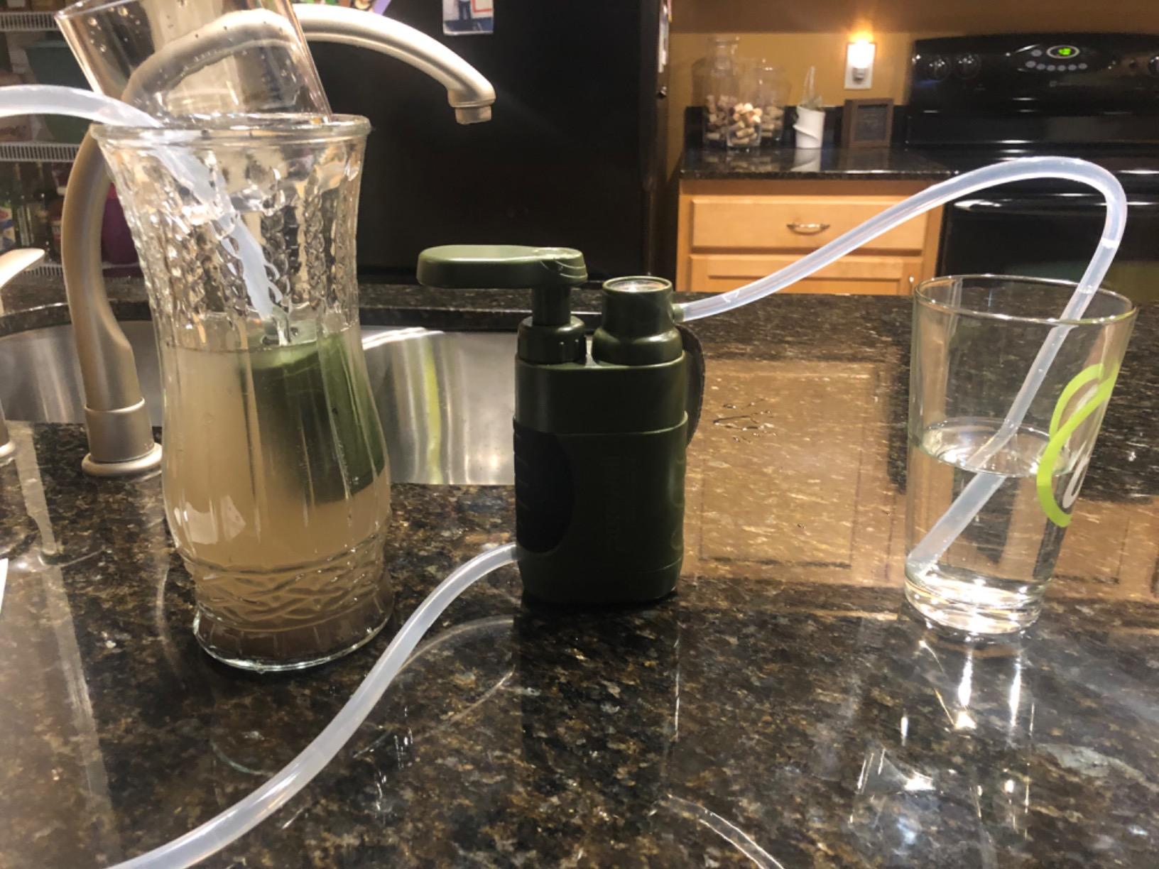 Purewell Water Hand Purifier Pump with Replaceable Carbon 0.01 Micron, Portable Outdoor Emergency and Survival Gear customer photo 1