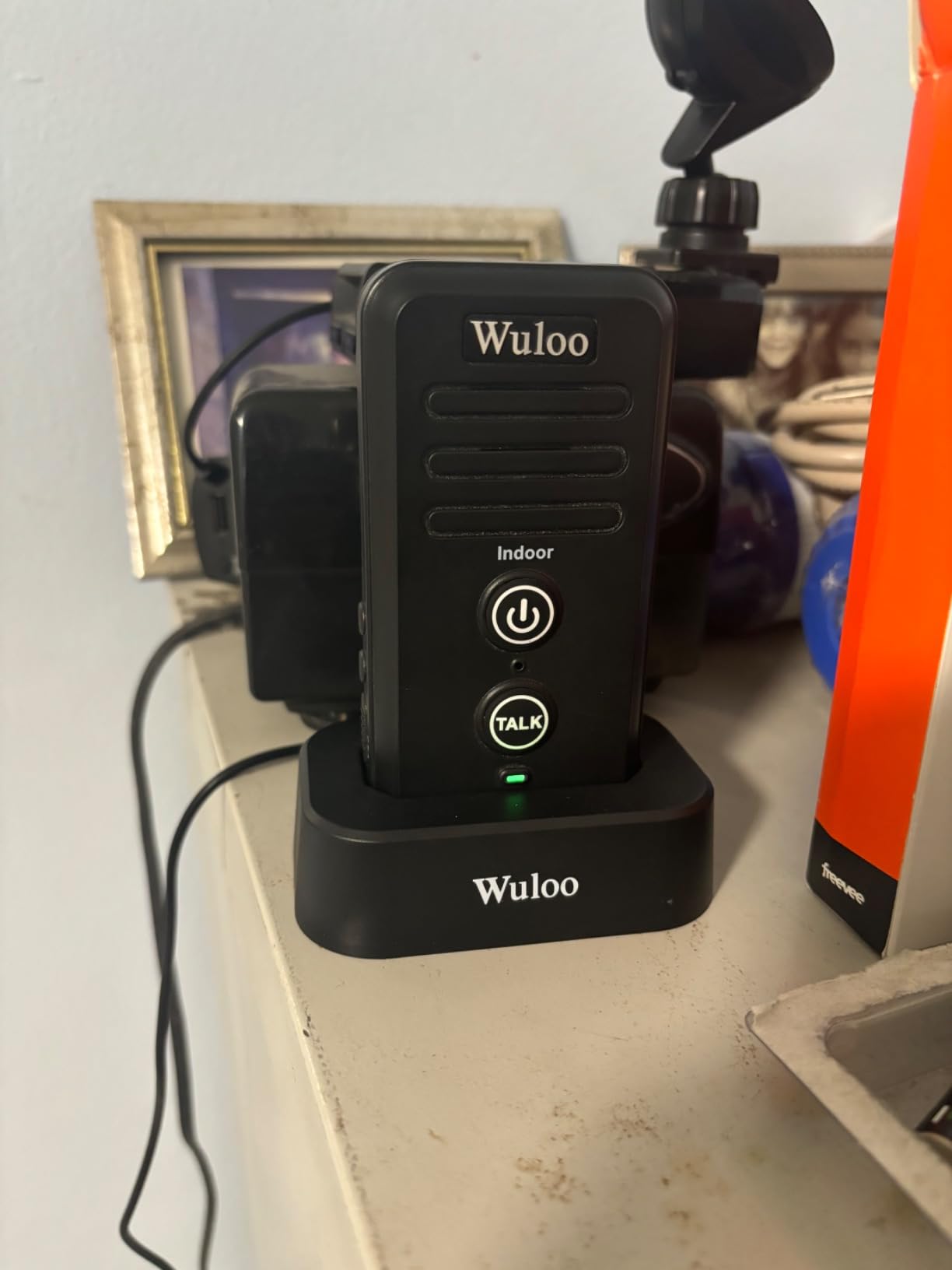 Wireless Intercom Doorbells for Home Classroom, Intercomunicador Waterproof Electronic Doorbell Chime with 1/2 Mile Range 3 Volume Levels Rechargeable Battery (Black, 1&2) customer photo 2