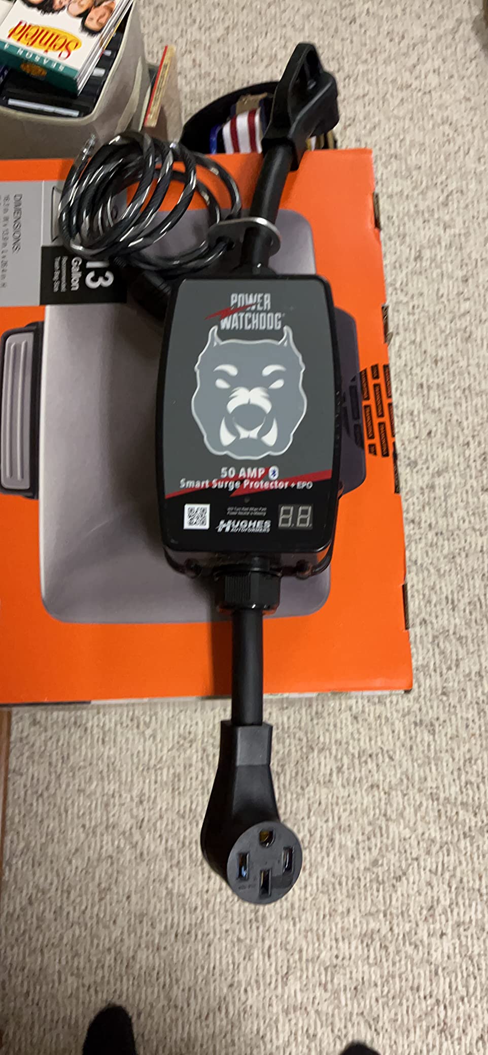 Power Watchdog PWD50EPO Smart RV Surge Protector, 50A, Bluetooth, IP65 | Patented Bluetooth connectivity monitors voltage, amperage & wattage. IP65 water-resistant. customer photo 2