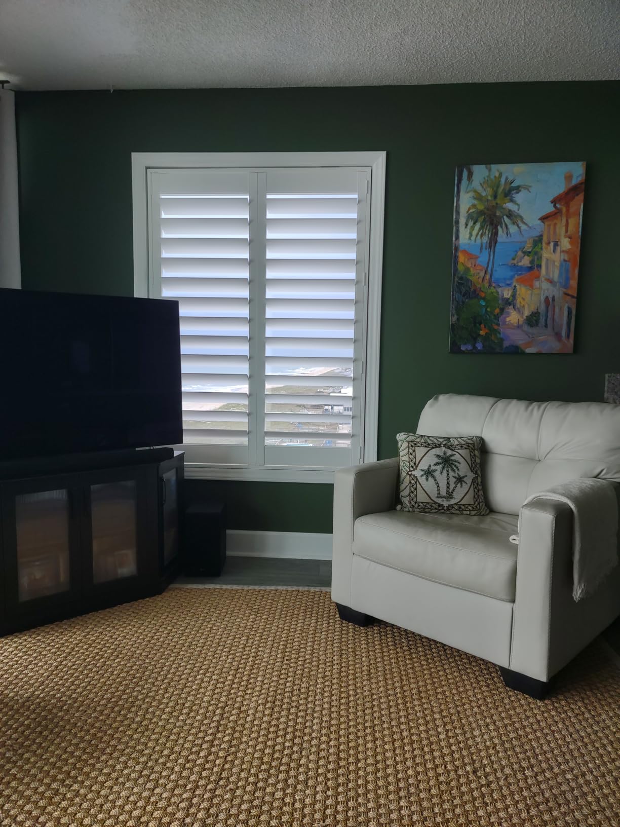 Suncraft Shutters - Plantation Shutters - Custom Made Window Blinds - No Front Tilt Rod - Easy DIY Installation - Interior Plantation Shutters - Privacy Blinds for Kitchen, Bath, Bedroom customer photo 2