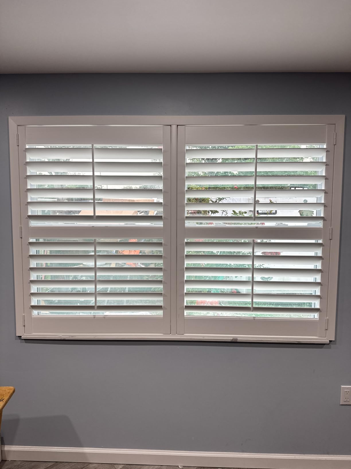 SUNCRAFT SHUTTERS - Plantation Shutters - Interior Window Coverings - Custom Made in 10 Days - DIY Install - Made in North America - Never Needs Painting - 25 Year Warranty - Traditional Front Tilt Rod customer photo 2