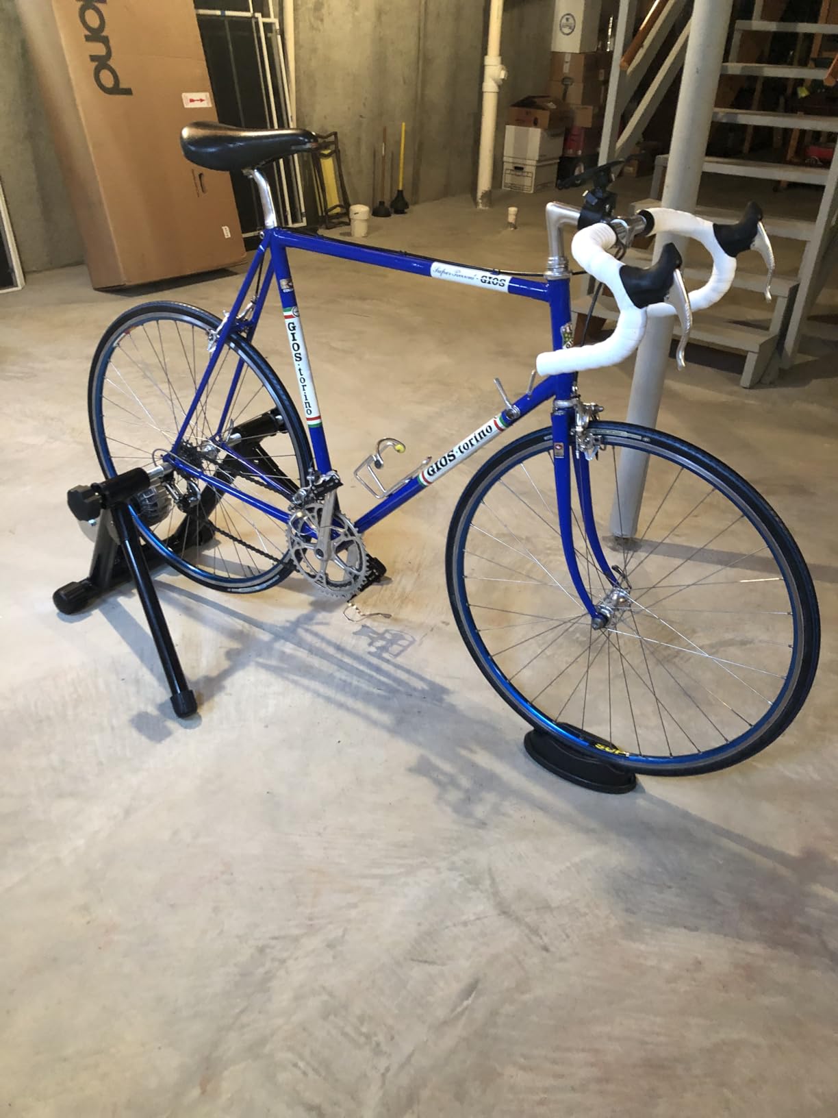 Fluid Bike Trainer Stand for Indoor Riding - Portable Foldable Stainless Steel Trainer customer photo 1