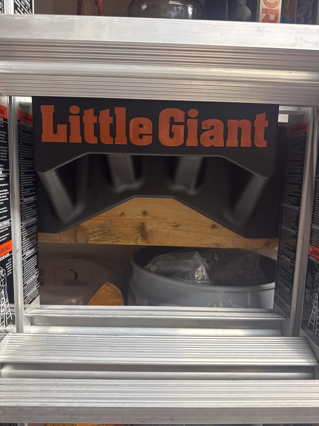 Little Giant Ladder Rack Wall-Mount Ladder Storage Accessory, 15097 | Ladder Rack Mounts to Standard 16