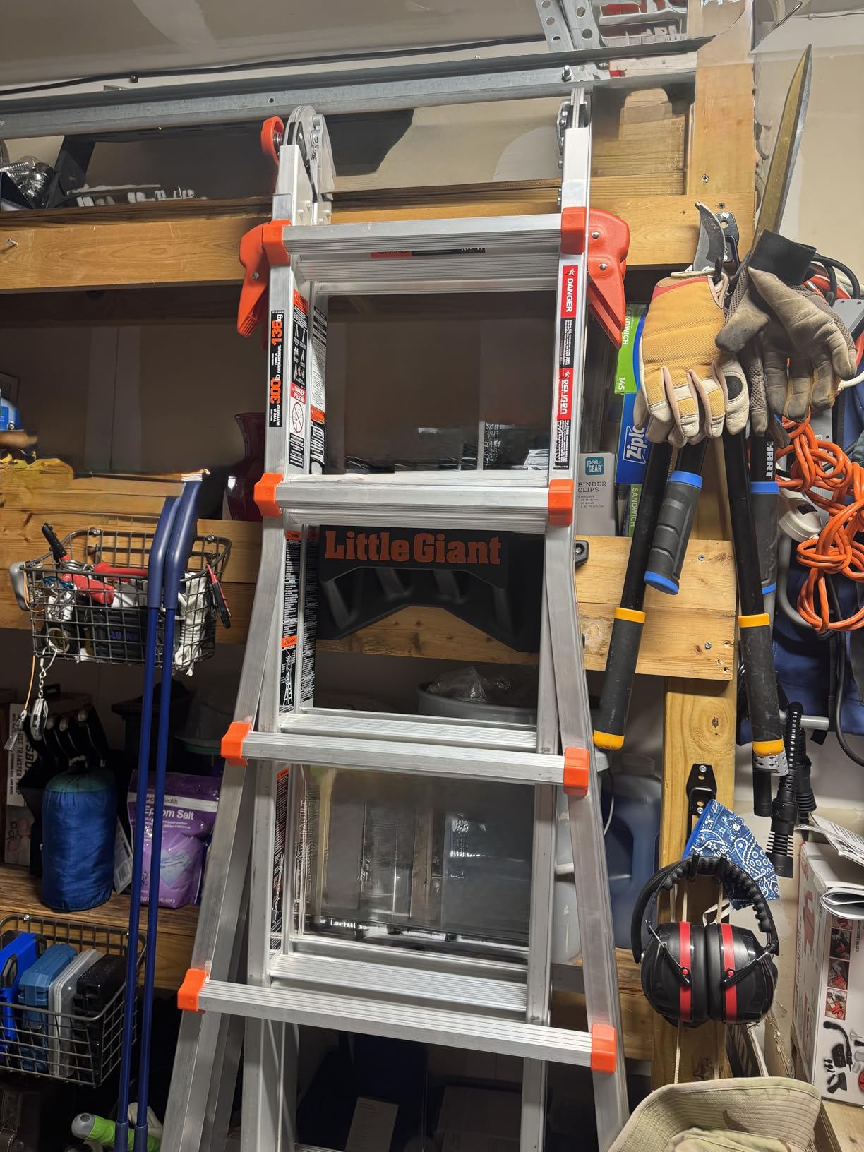 Little Giant Ladder Rack Wall-Mount Ladder Storage Accessory, 15097 | Ladder Rack Mounts to Standard 16