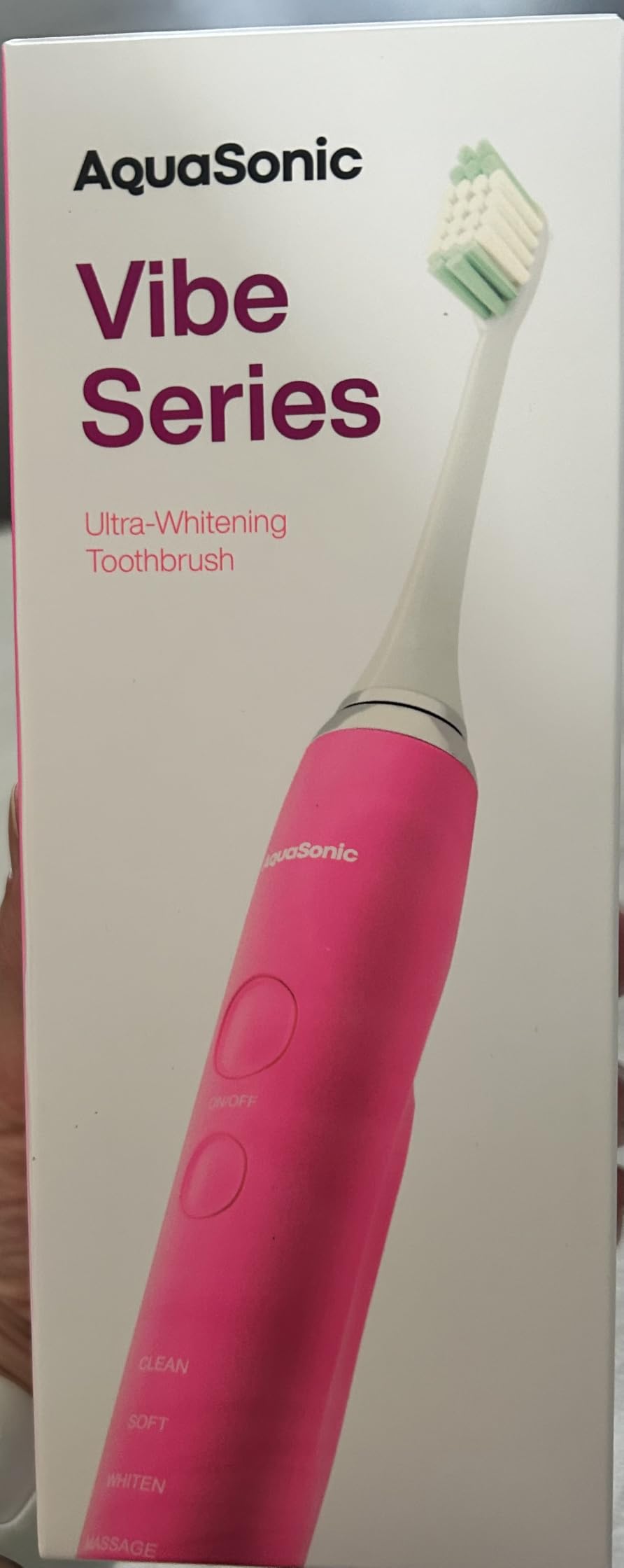Aquasonic Vibe Series Ultra-Whitening Toothbrush - ADA Accepted Electric Toothbrush - 8 Brush Heads & Travel Case - 40,000 VPM Motor & Wireless Charging - 4 Modes w Smart Timer - Satin Rose Gold customer photo 1