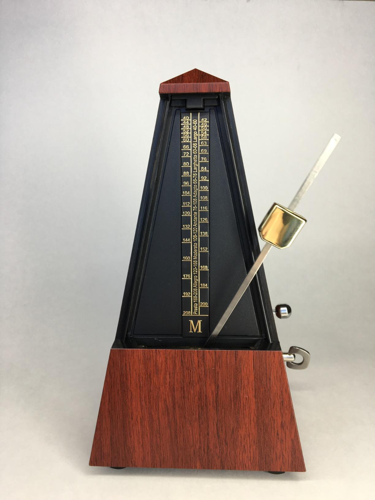 Donner Mechanical Metronome for Piano Guitar Drum Violin Saxophone Musician, Track Beat and Tempo, Loud Sound, Steel Movement, DPM-1, Wood Grain Color customer photo 2