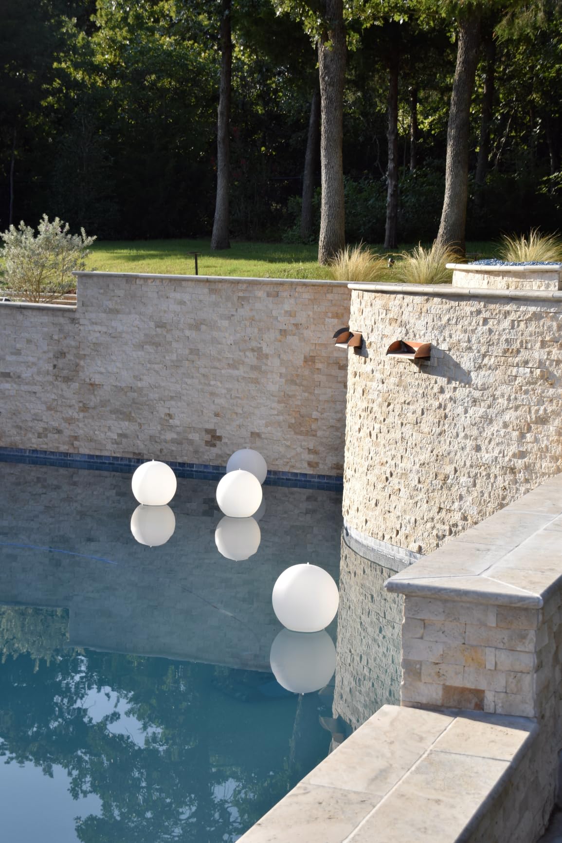 Rukars Floating Ball Pool Light Solar Powered 4 PCS, 14 Inch Inflatable Hangable IP68 Waterproof Rechargeable Color Changing Led Glow Globe Pool customer photo 2