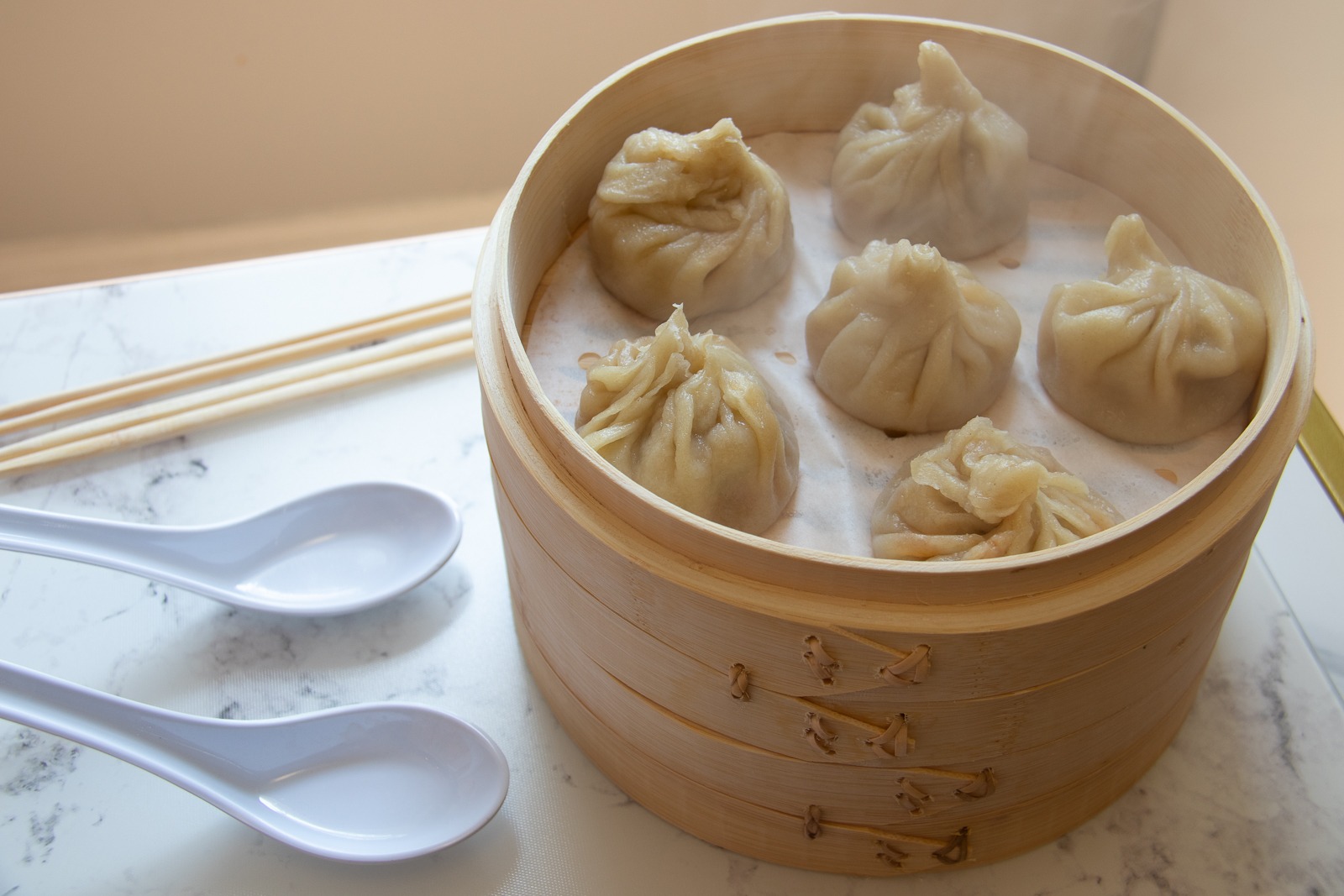 Cooking Gift Set Co. Bamboo Steamer Basket - 2 Tier Dumpling Kit, 6 Piece | Xiao long bao kit, dumpling steamer, cooking gifts for women, mother's day gift, FDA food-contact, BPA-free customer photo 2