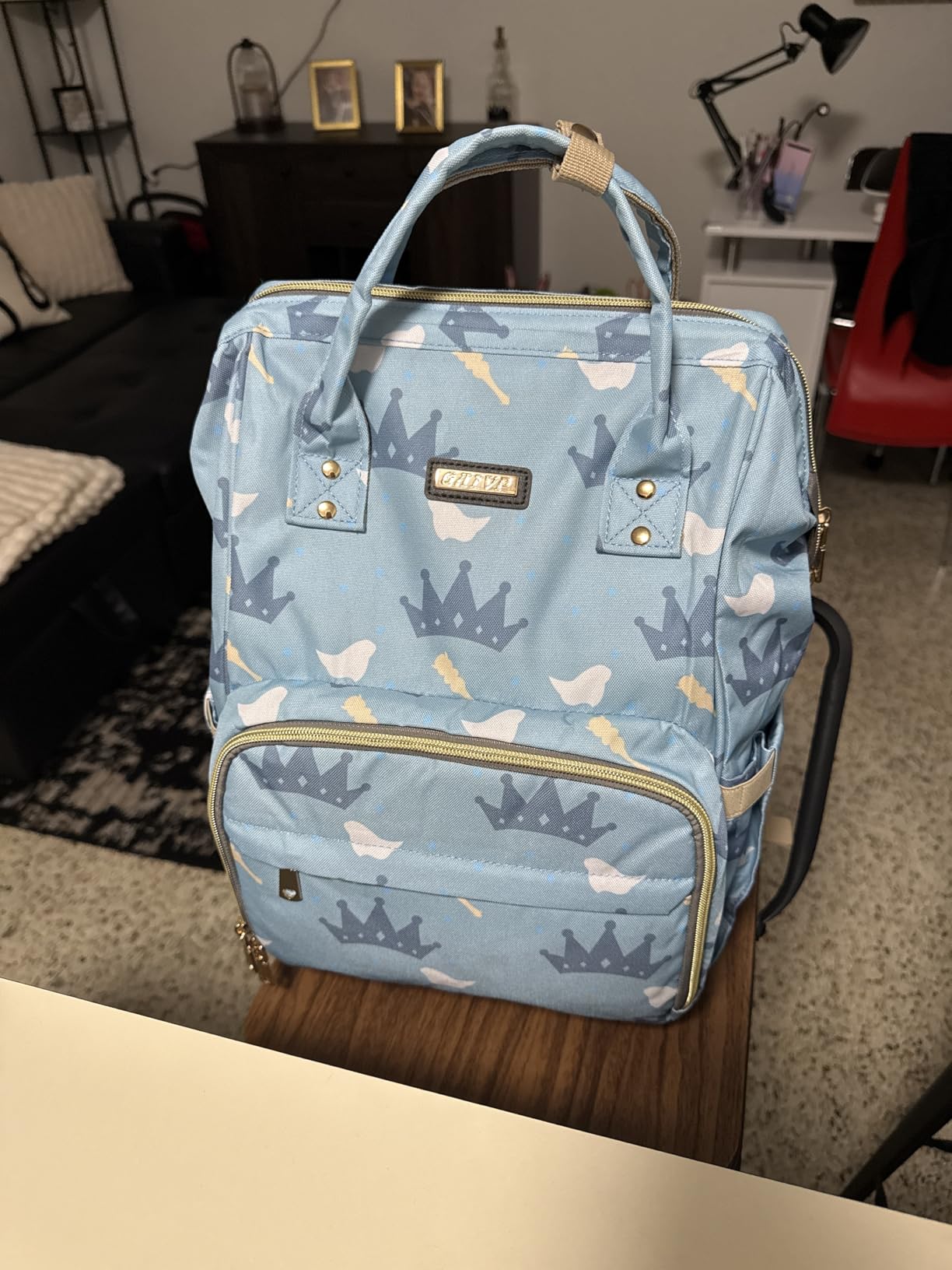 Diaper Bag Backpack for Women, Baby Bags for Girls, Diaper Bag with Changing Pad, and Insulated Pockets (Dark Grey + Light Grey) customer photo 2