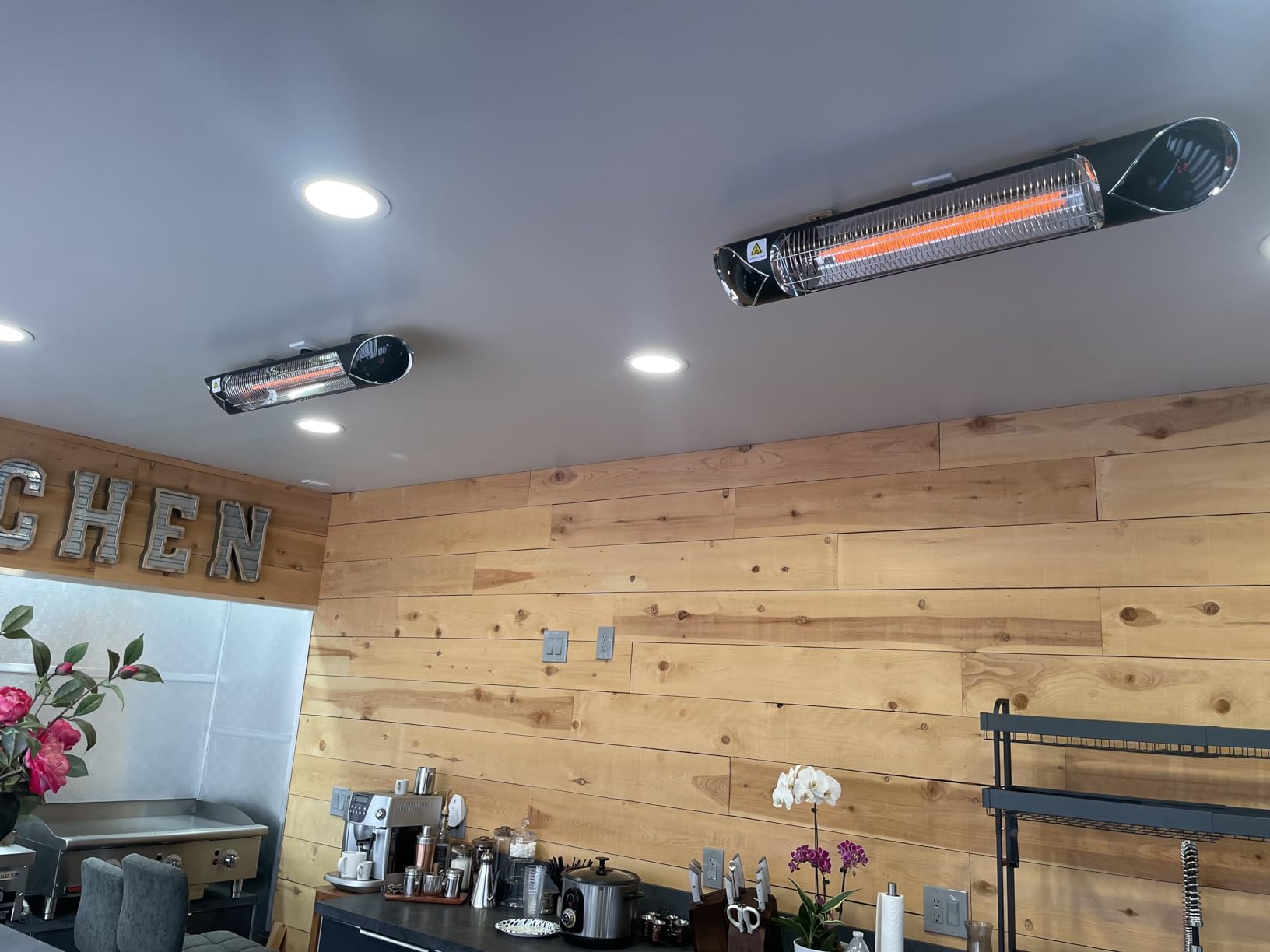 Briza Infrared Electric Patio Heater - Indoor/Outdoor Heater - Portable Wall/Garage Heater - 1500W - use with Stand - Mount to Ceiling/Wall customer photo 1